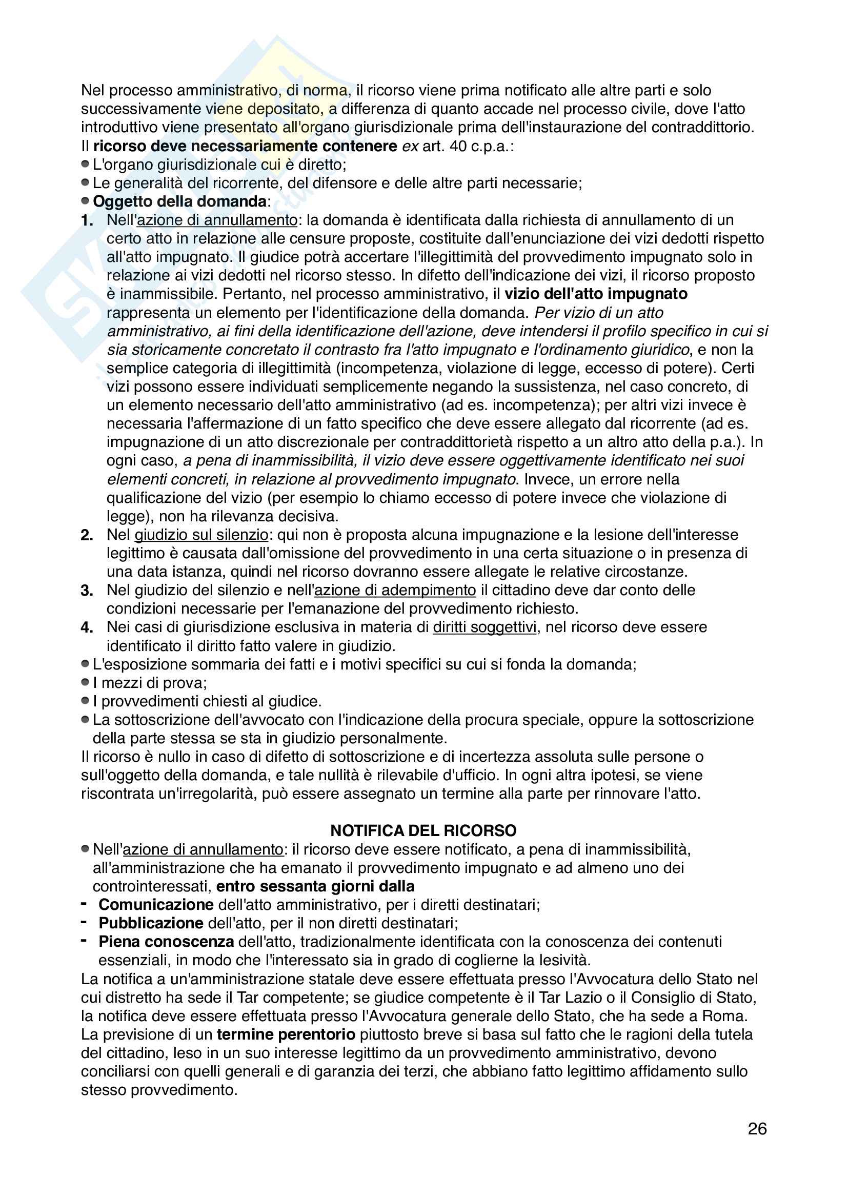 Diritto processuale amministrativo Pag. 26