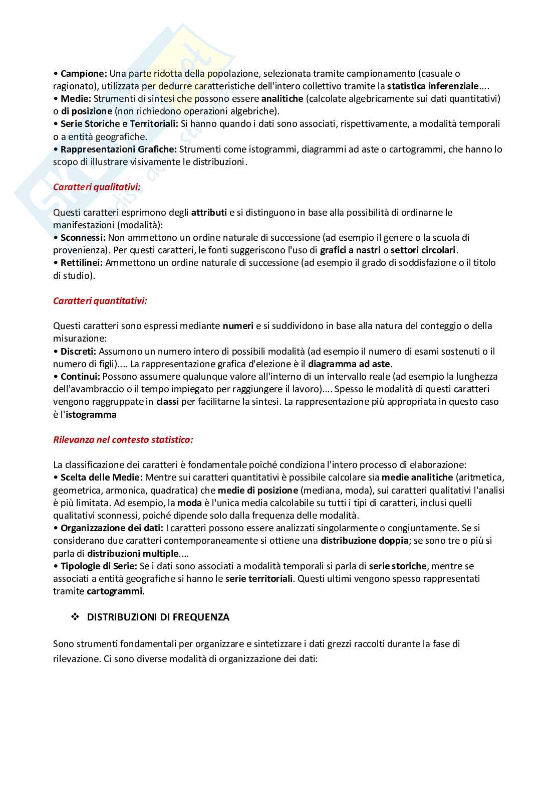 Appunti di Statistica I   Pag. 6