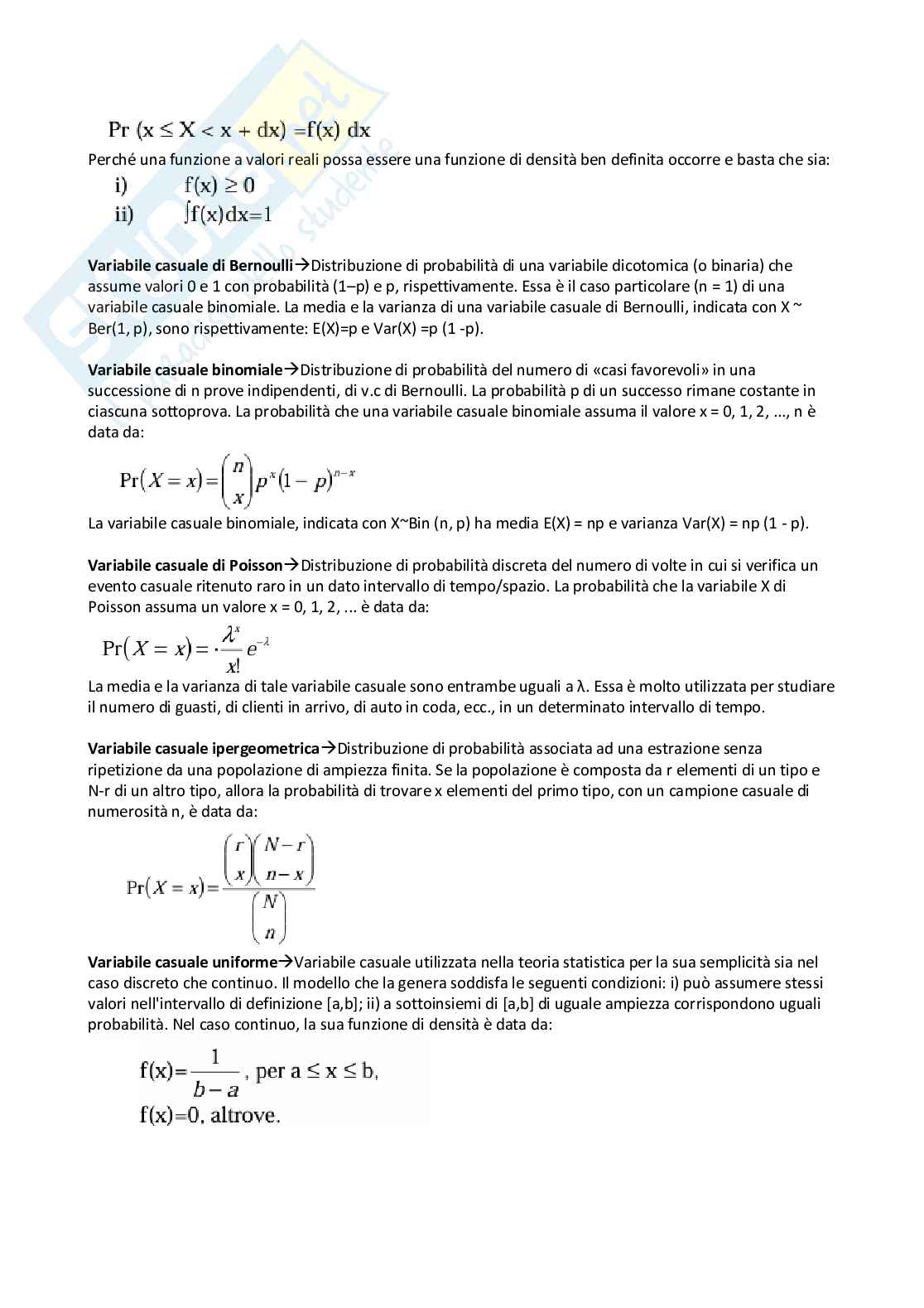 Appunti di Statistica I   Pag. 91