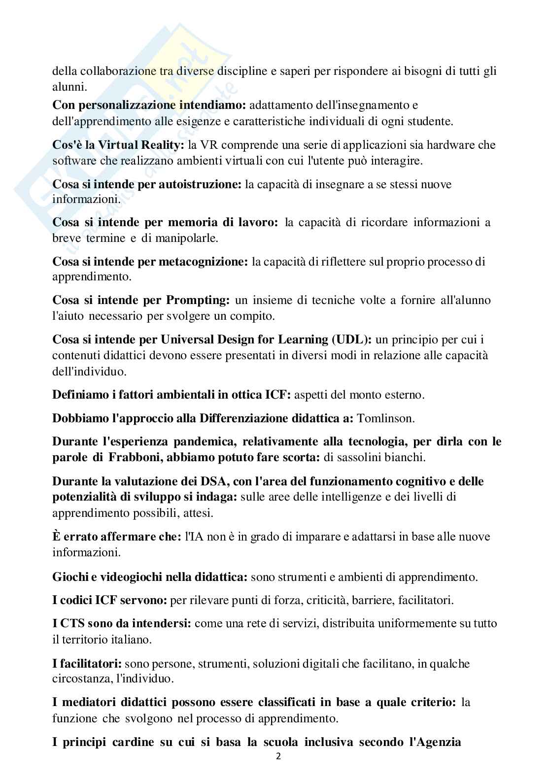 Pedagogia speciale II   Pag. 2