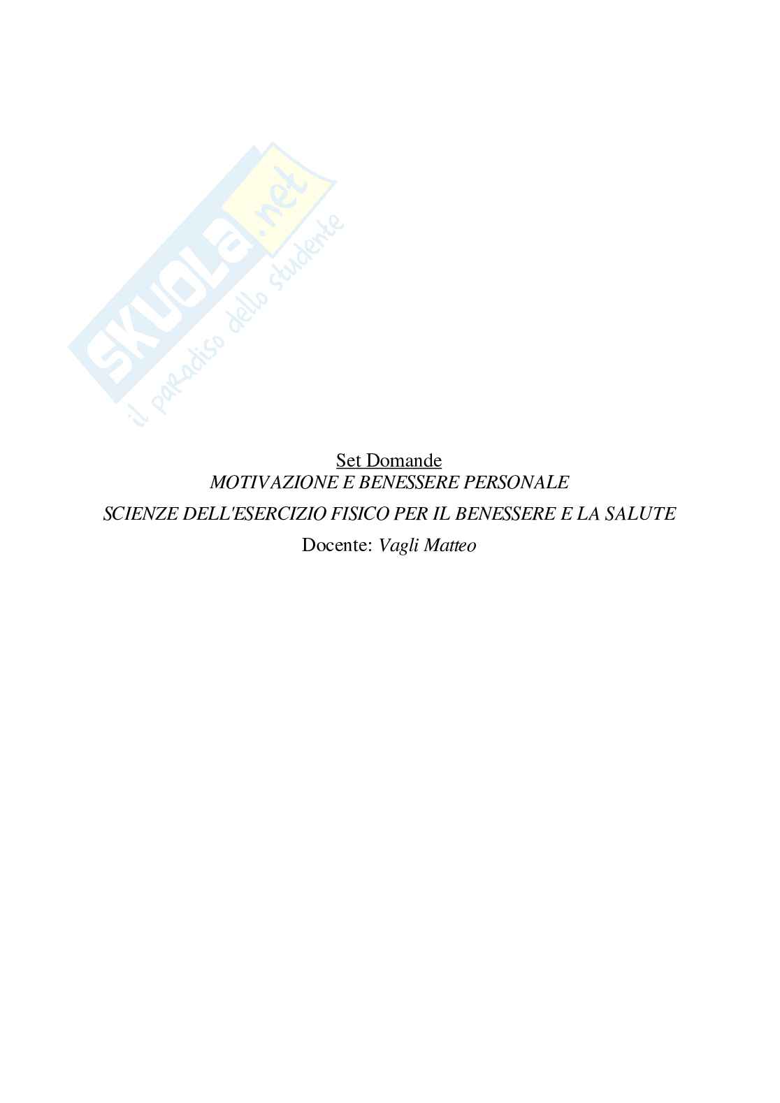 Paniere Motivazione e benessere personale (2026) - Risposte multiple corrette Pag. 2