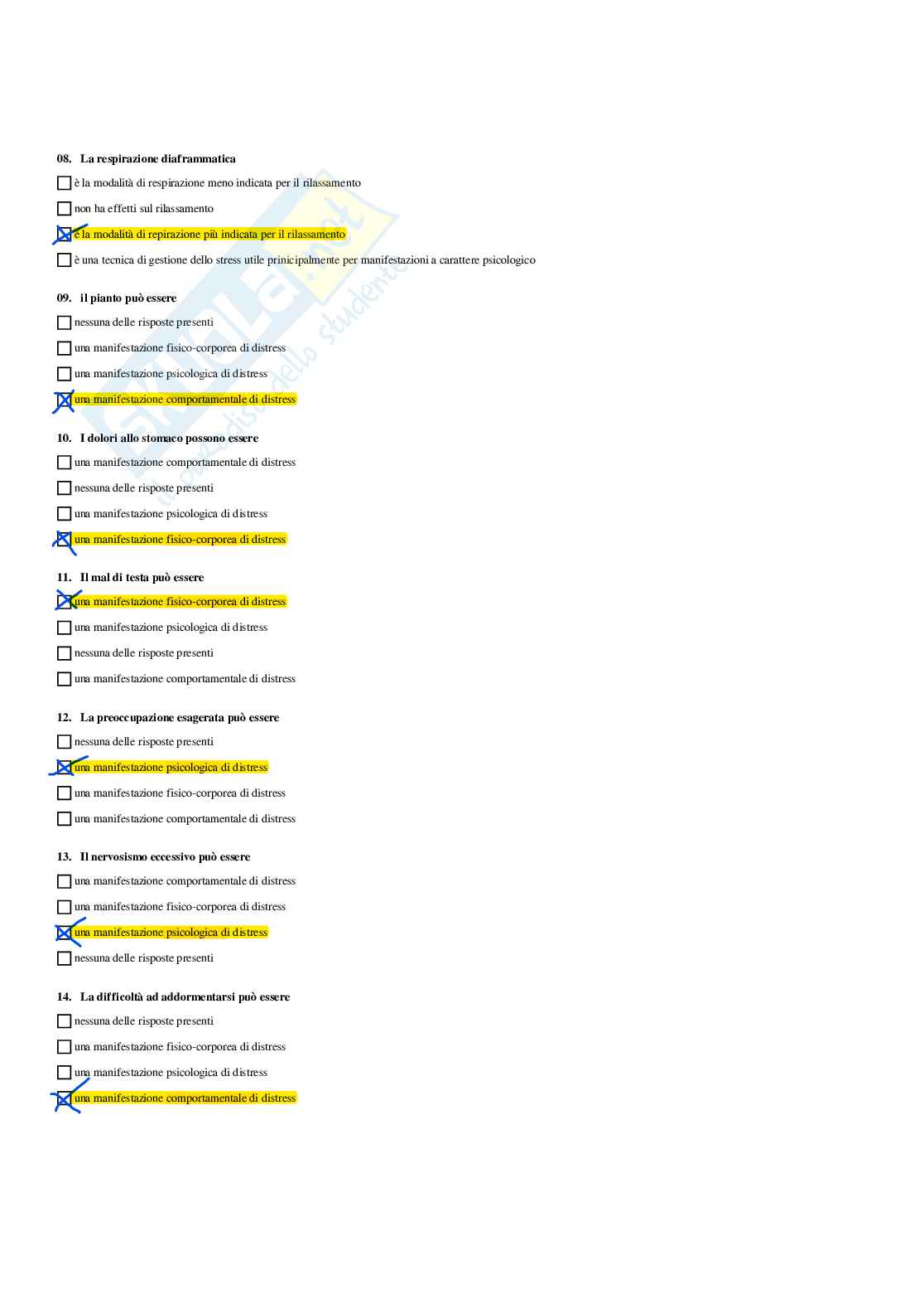 Paniere Motivazione e benessere personale (2026) - Risposte multiple corrette Pag. 21