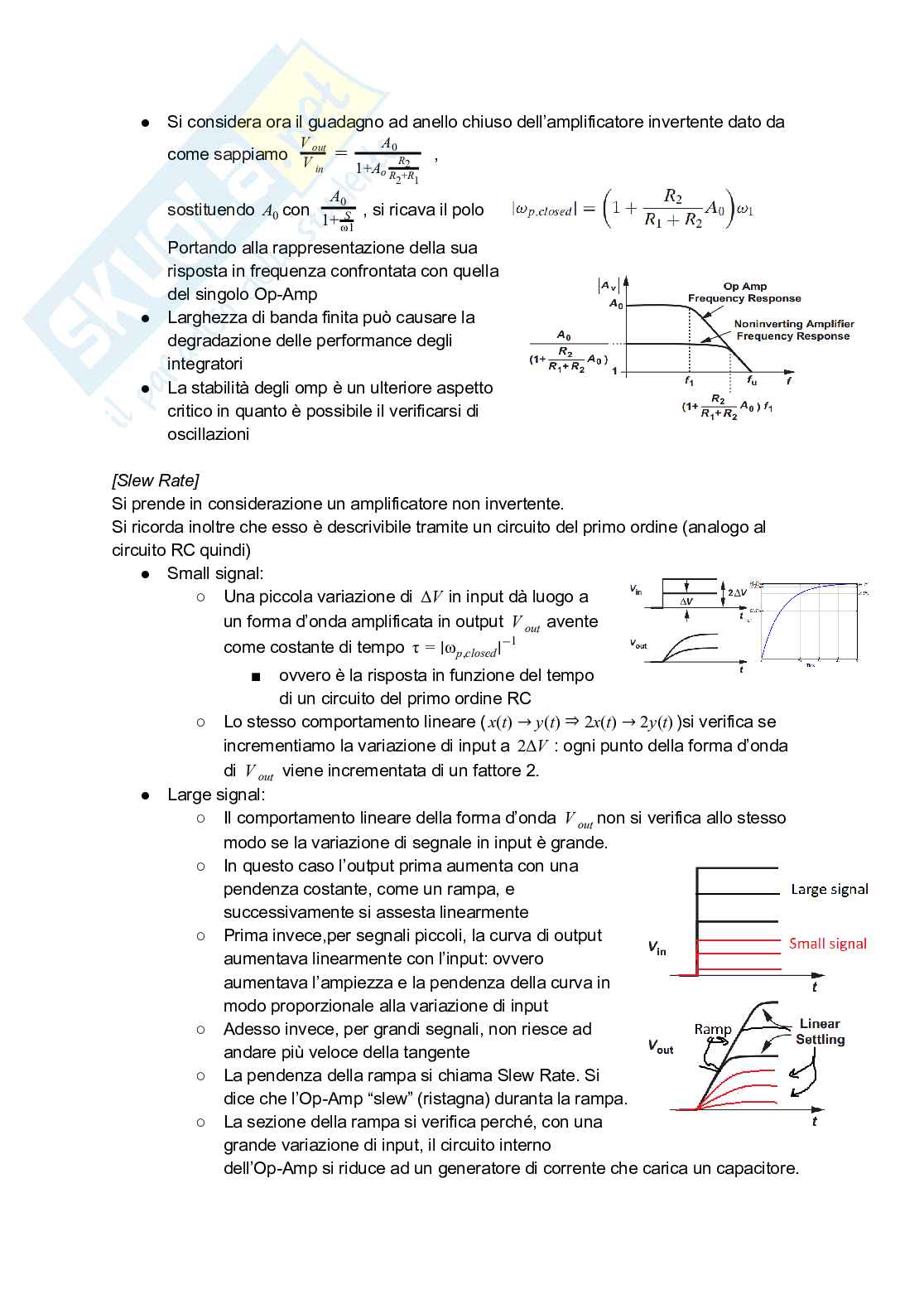 Riassunto esame elettronica analogica, prof. Pavan, libro consigliato elettronica analogica Pag. 31