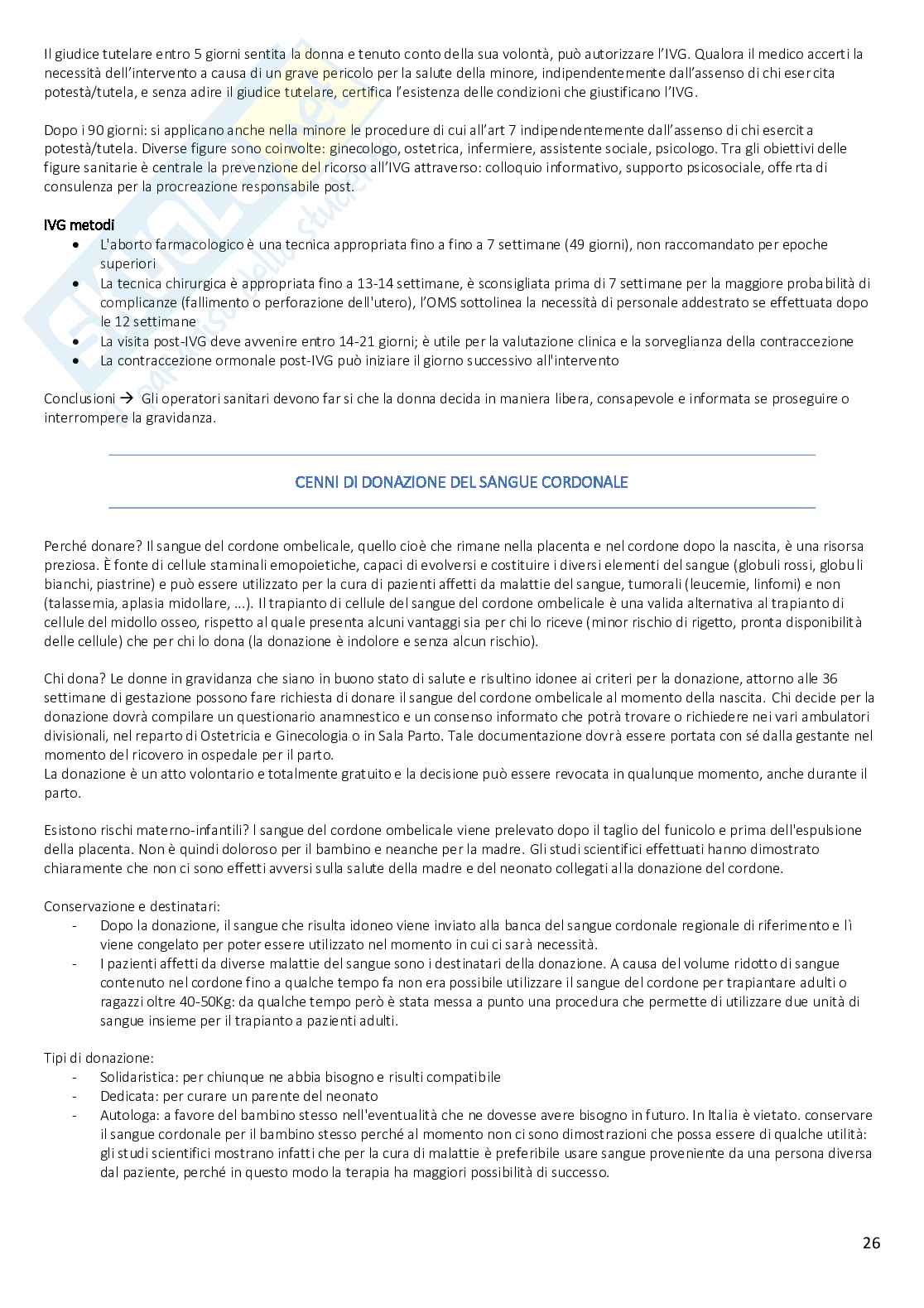 Assistenza ostetrica  Pag. 26