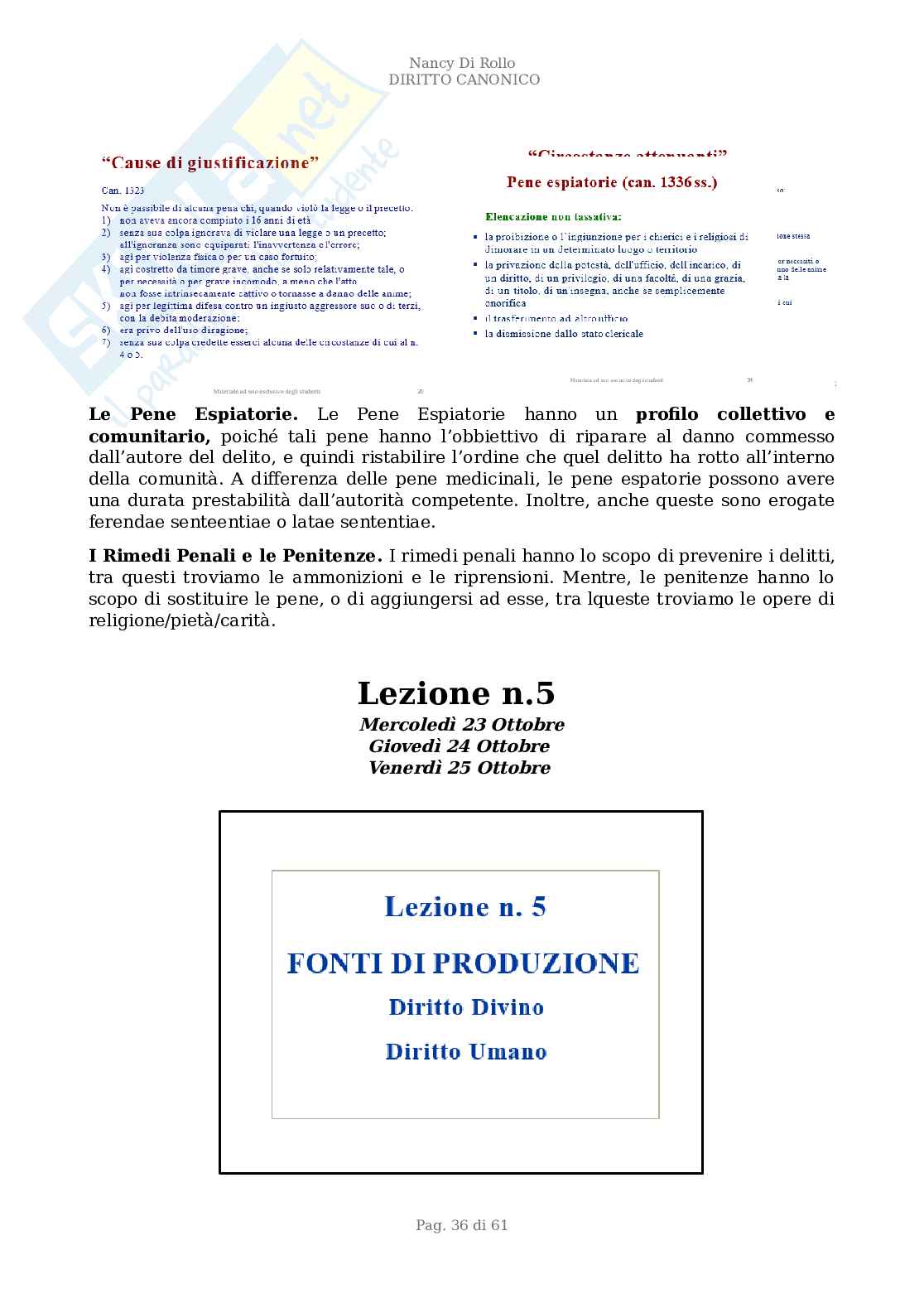 Appunti Lezione, Diritto Canonico, prof. Milani Pag. 36
