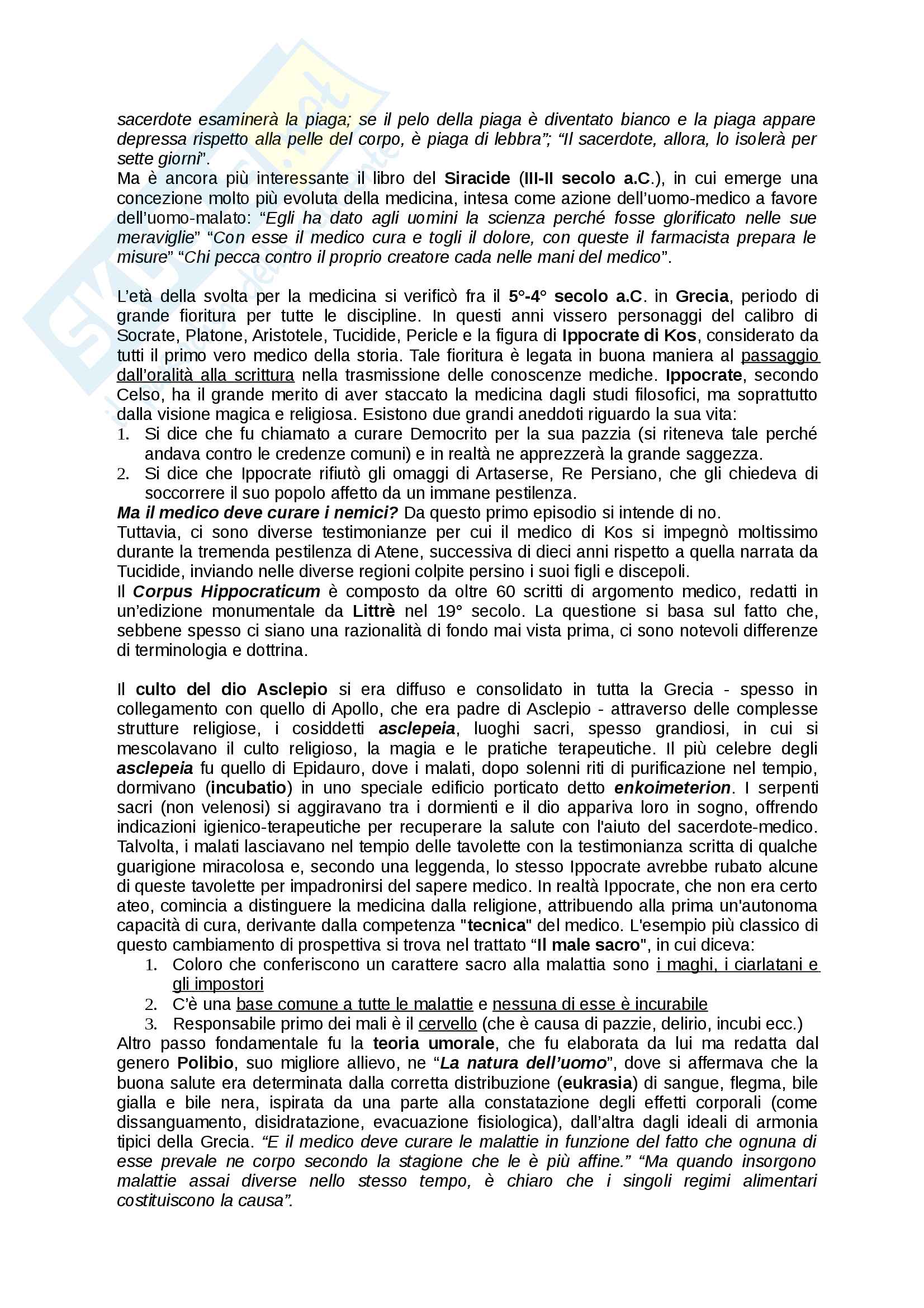 Storia della Medicina Pag. 2