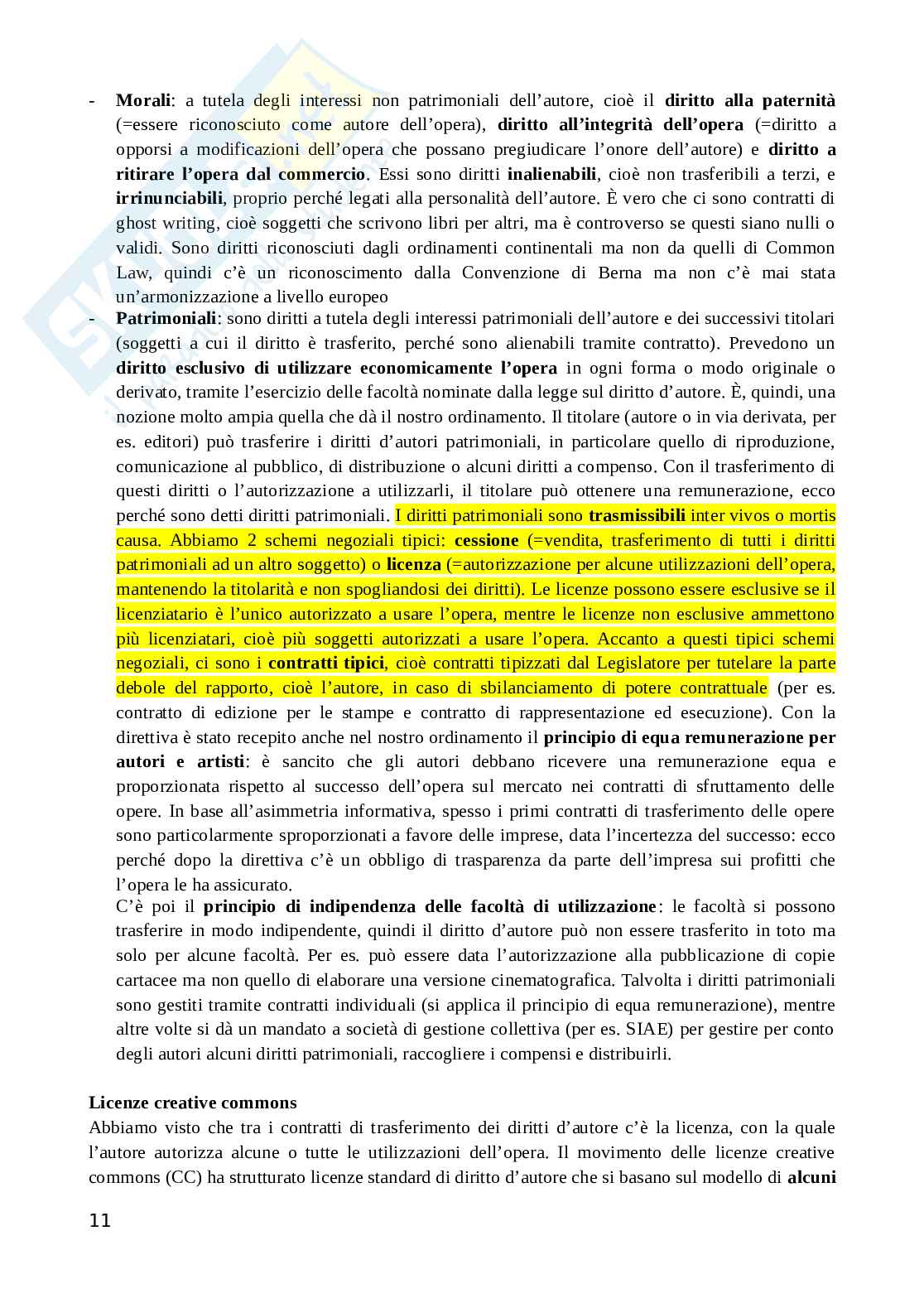 Appunti di Marketing Law Pag. 11