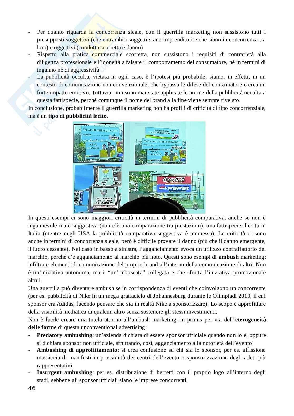 Appunti di Marketing Law Pag. 46