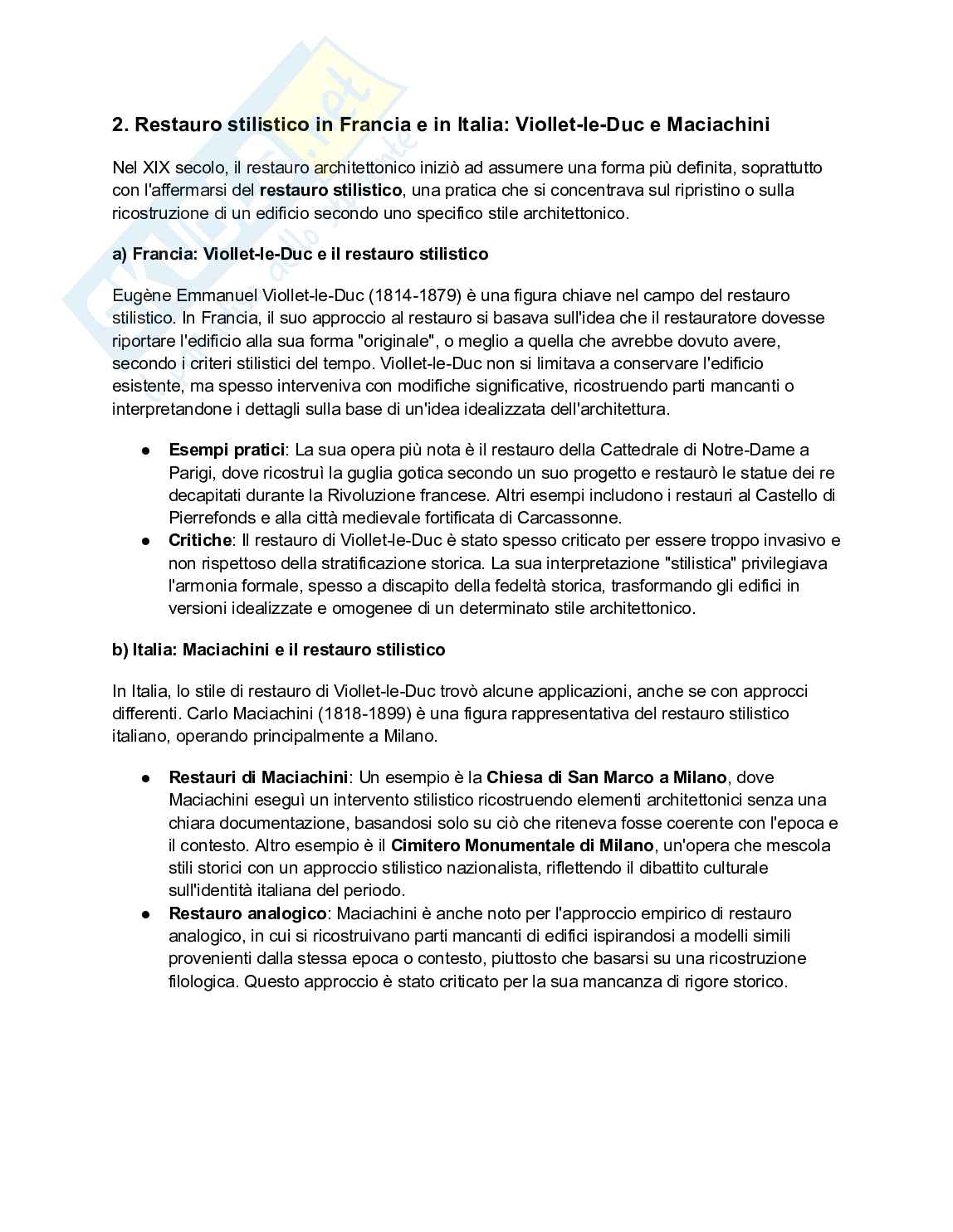 Appunti di preparazione al primo parziale di Fondamenti di conservazione dell'edilizia storica Pag. 2