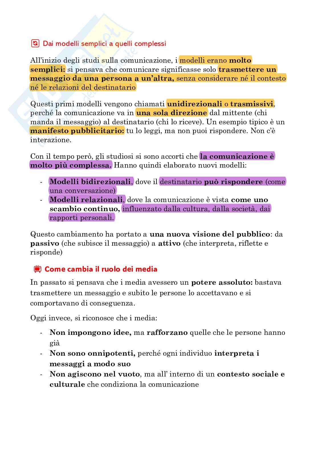 Appunti Comunicazione pubblica e istituzionale Pag. 1