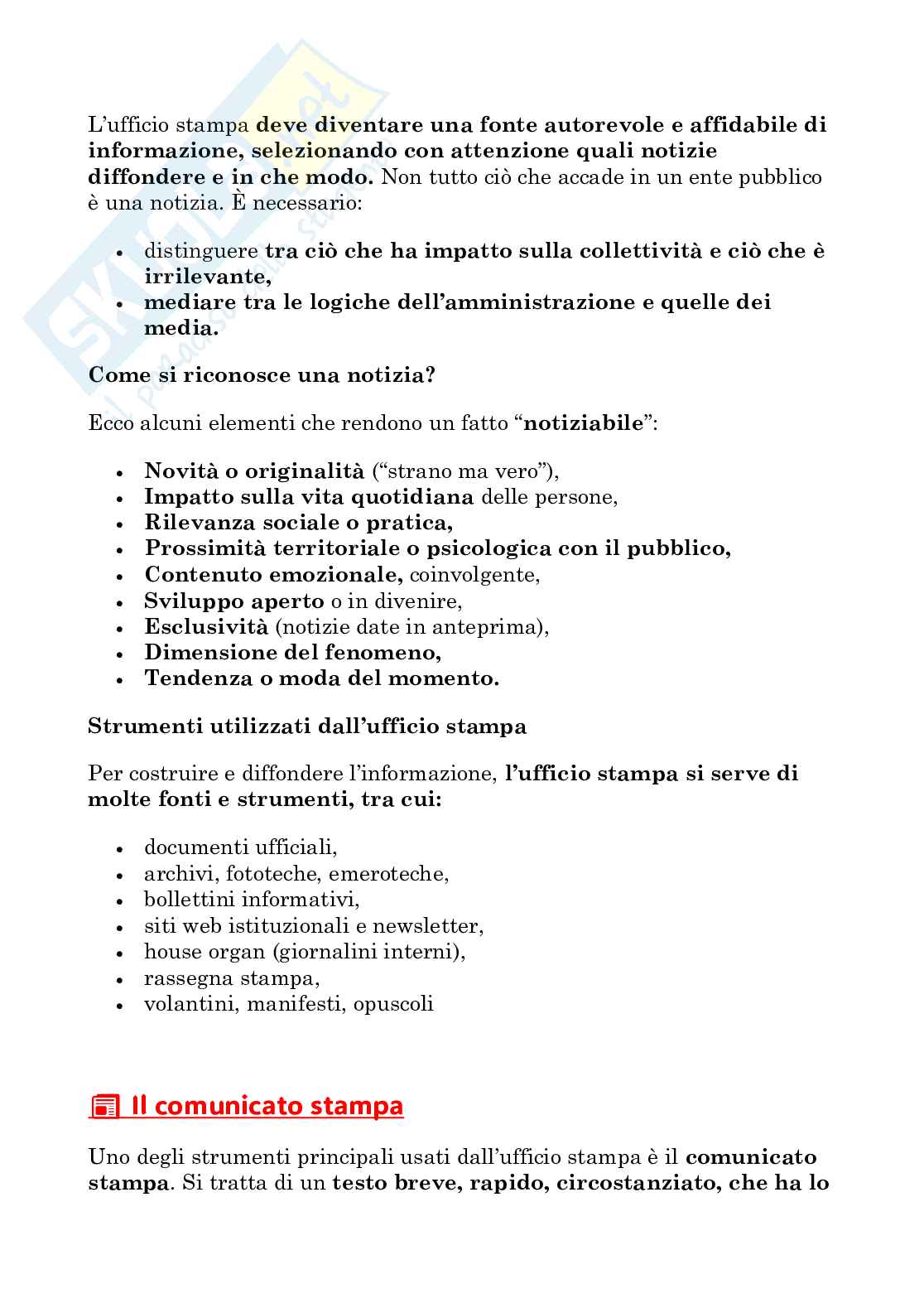 Appunti Comunicazione pubblica e istituzionale Pag. 66