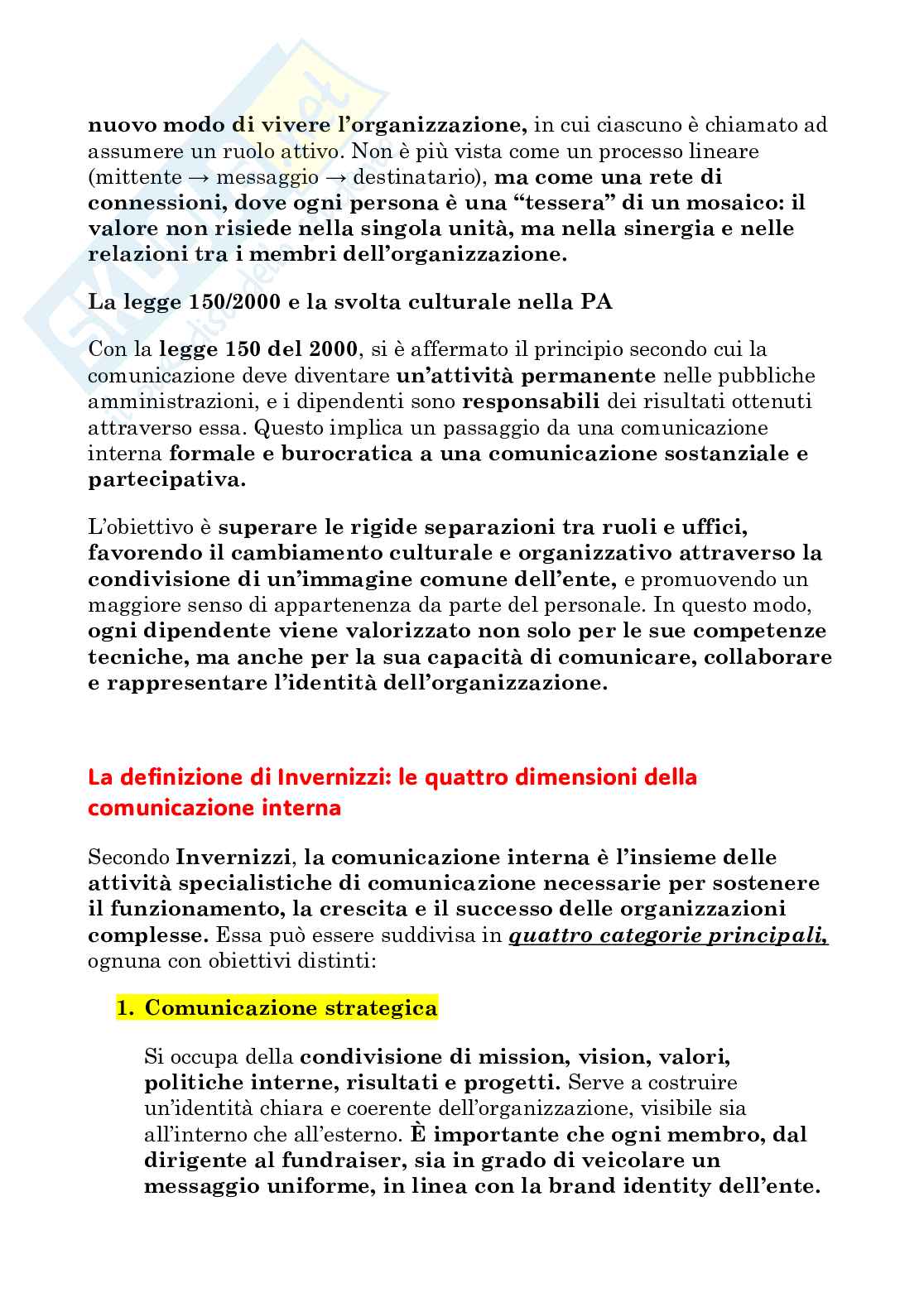 Appunti Comunicazione pubblica e istituzionale Pag. 76