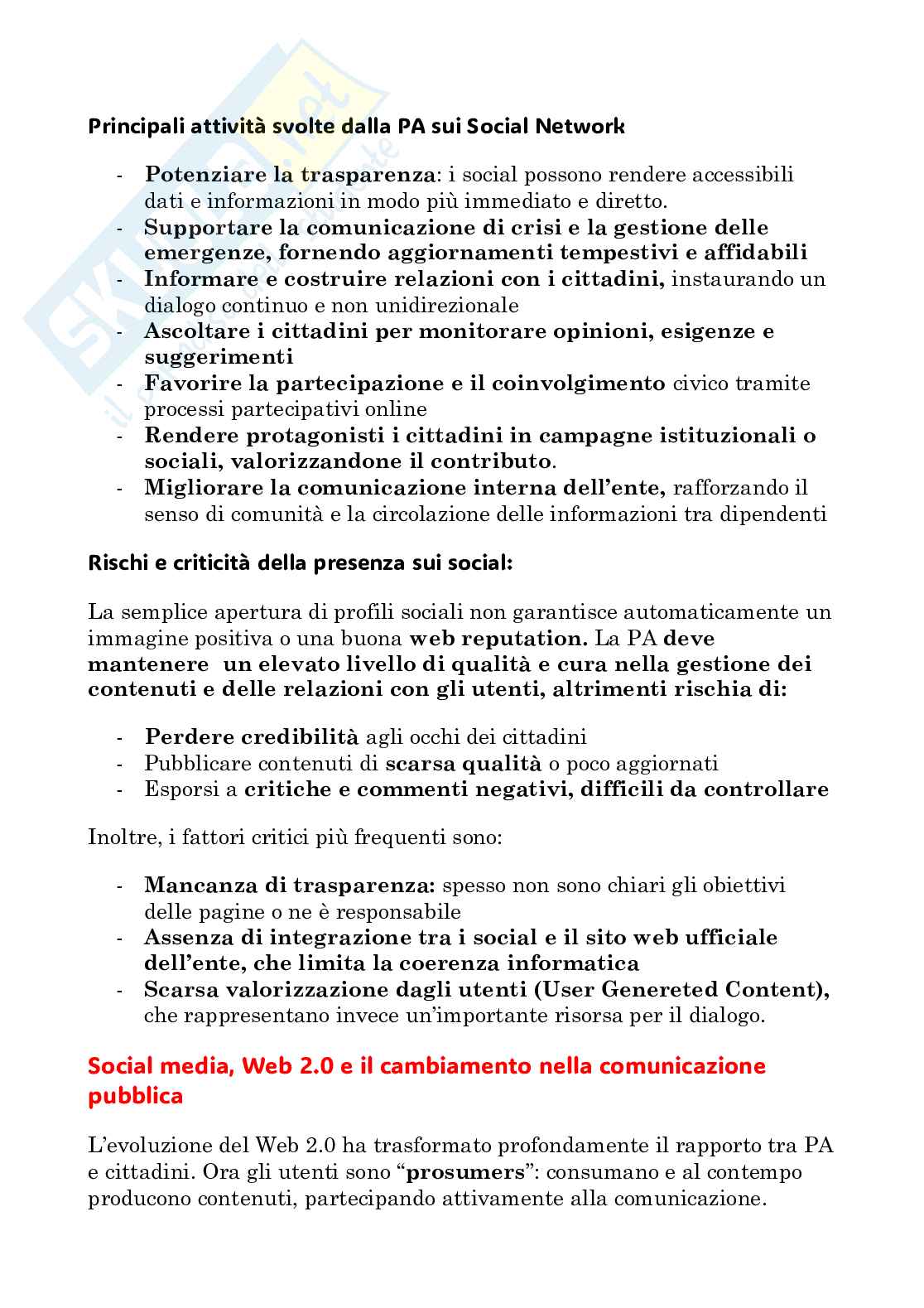 Appunti Comunicazione pubblica e istituzionale Pag. 81