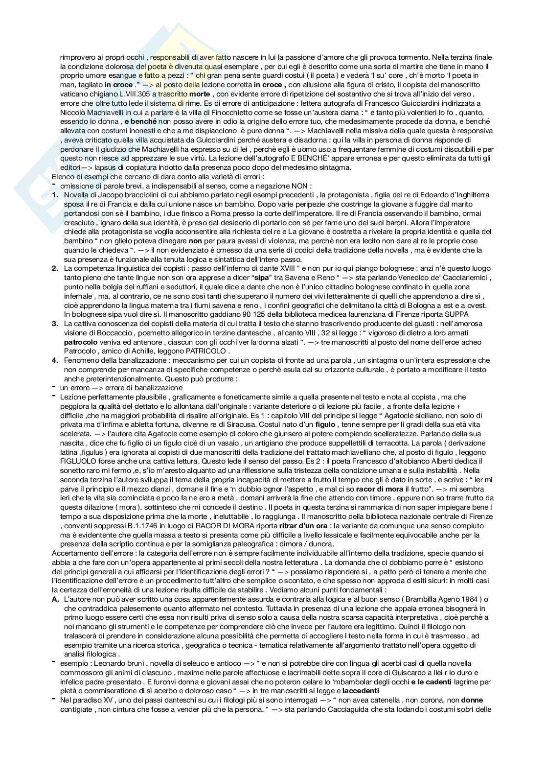 Appunti lezione Filologia italiana Pag. 11