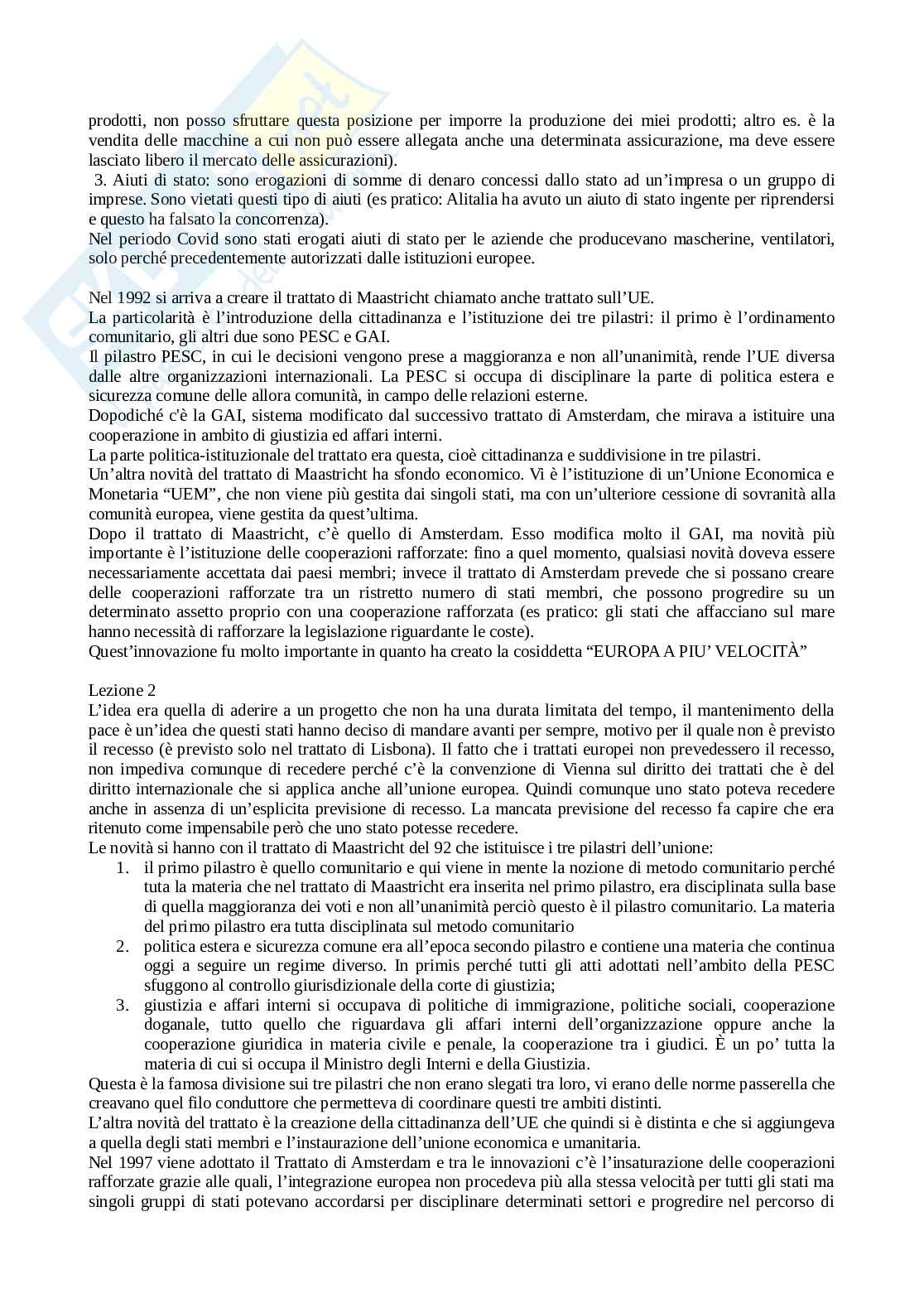 Appunti di Diritto dell'Unione Europea Pag. 6