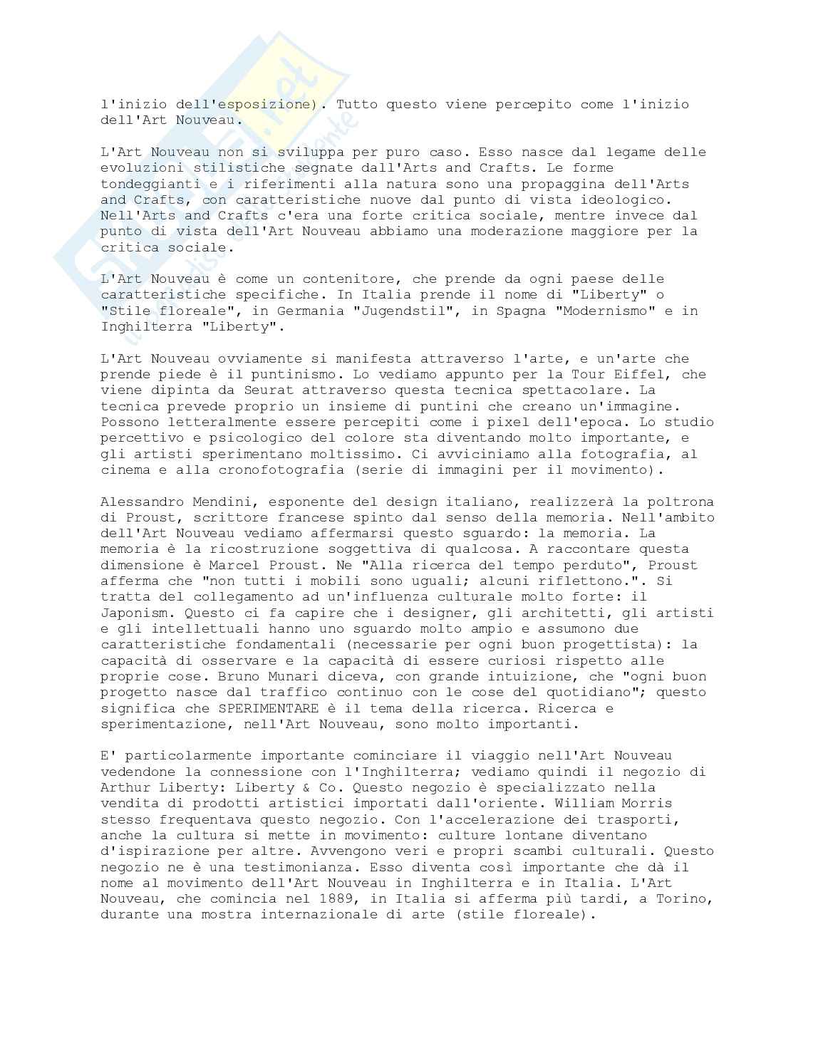 Lezione 3 di Storia del design Pag. 2