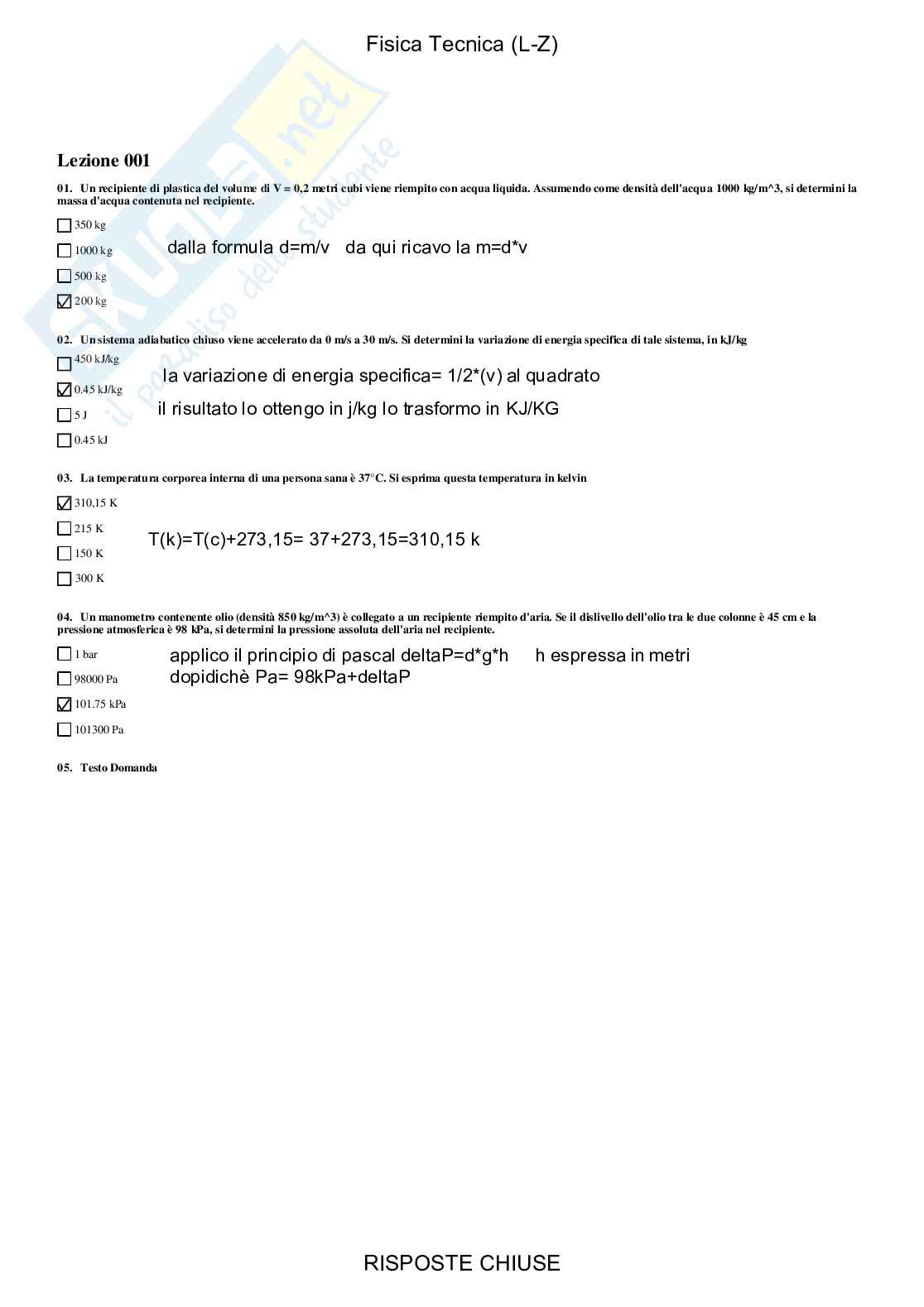 Fisica tecnica, LZ - Paniere compilato Pag. 2