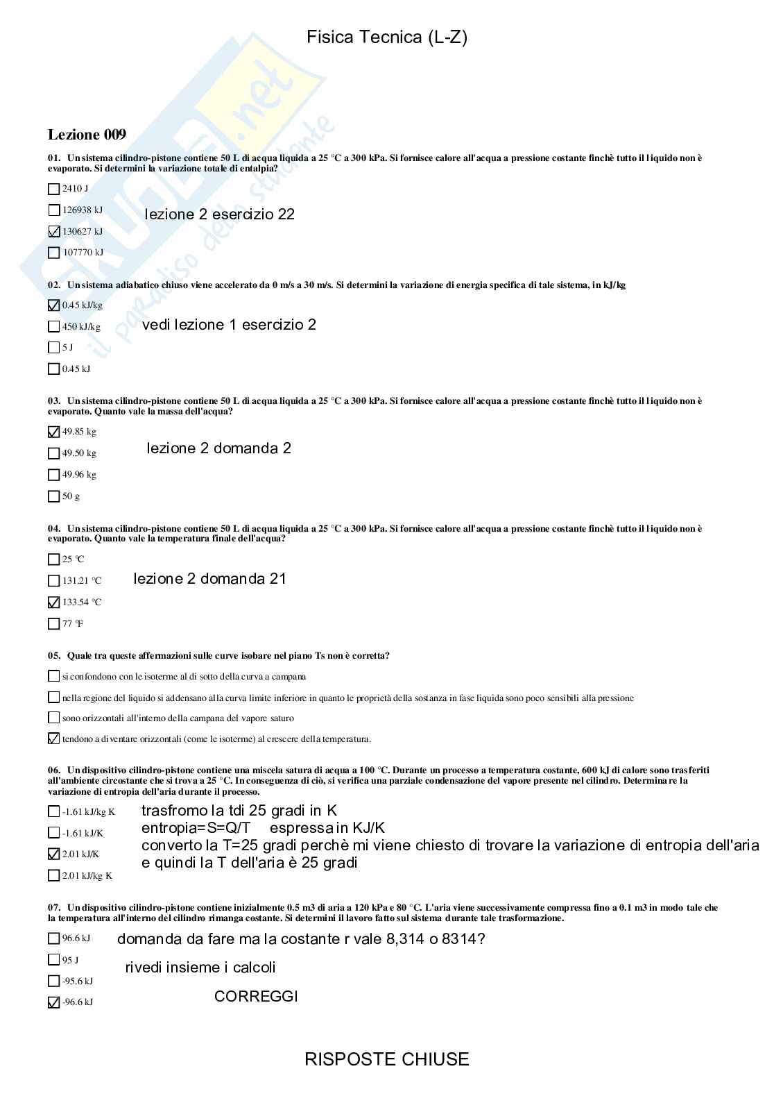 Fisica tecnica, LZ - Paniere compilato Pag. 26