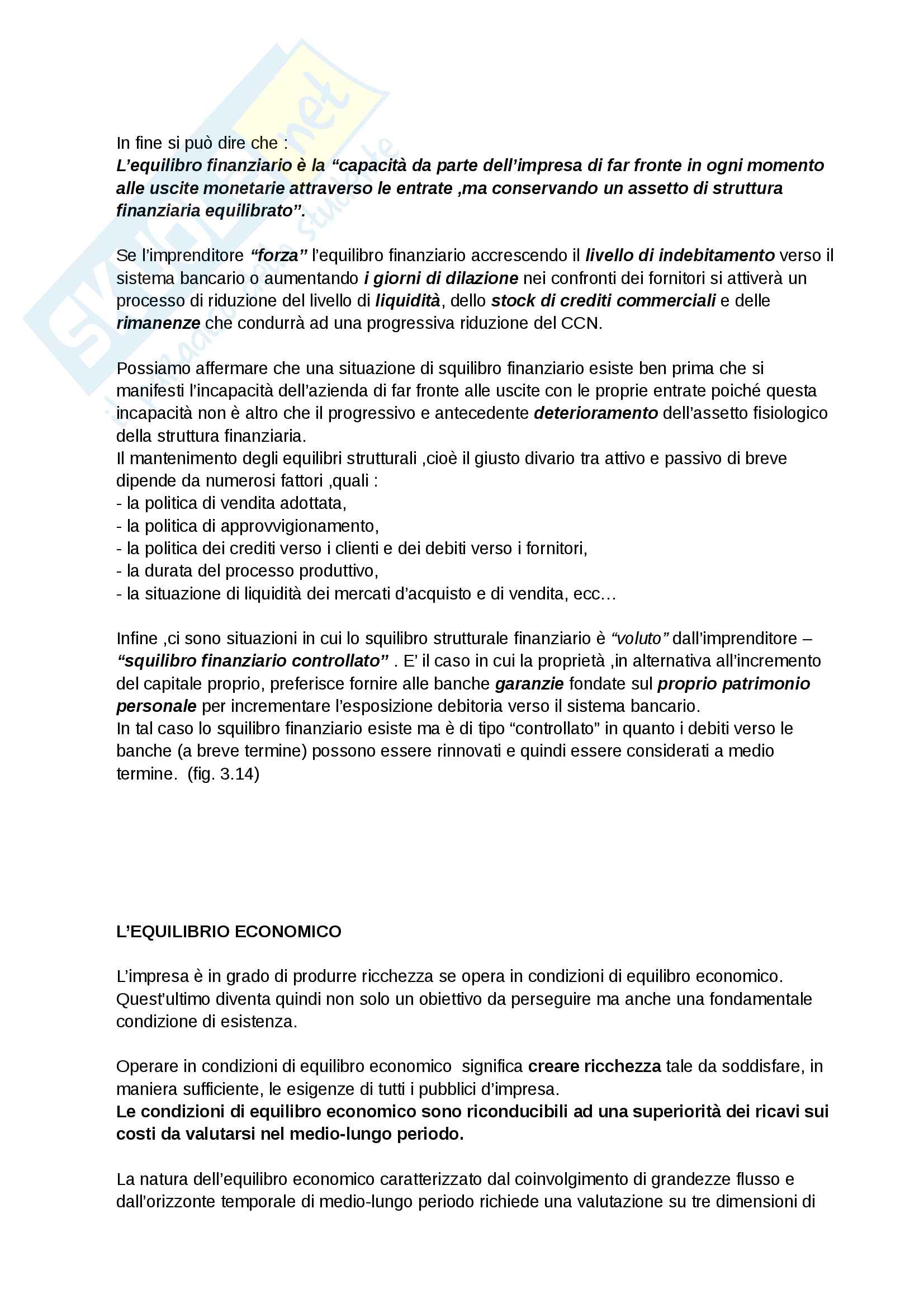 Riassunto esame di Economia e Gestione delle Imprese, prof. R. Moliterni. Libro consigliato Economia e Gestione delle Imprese Pag. 36