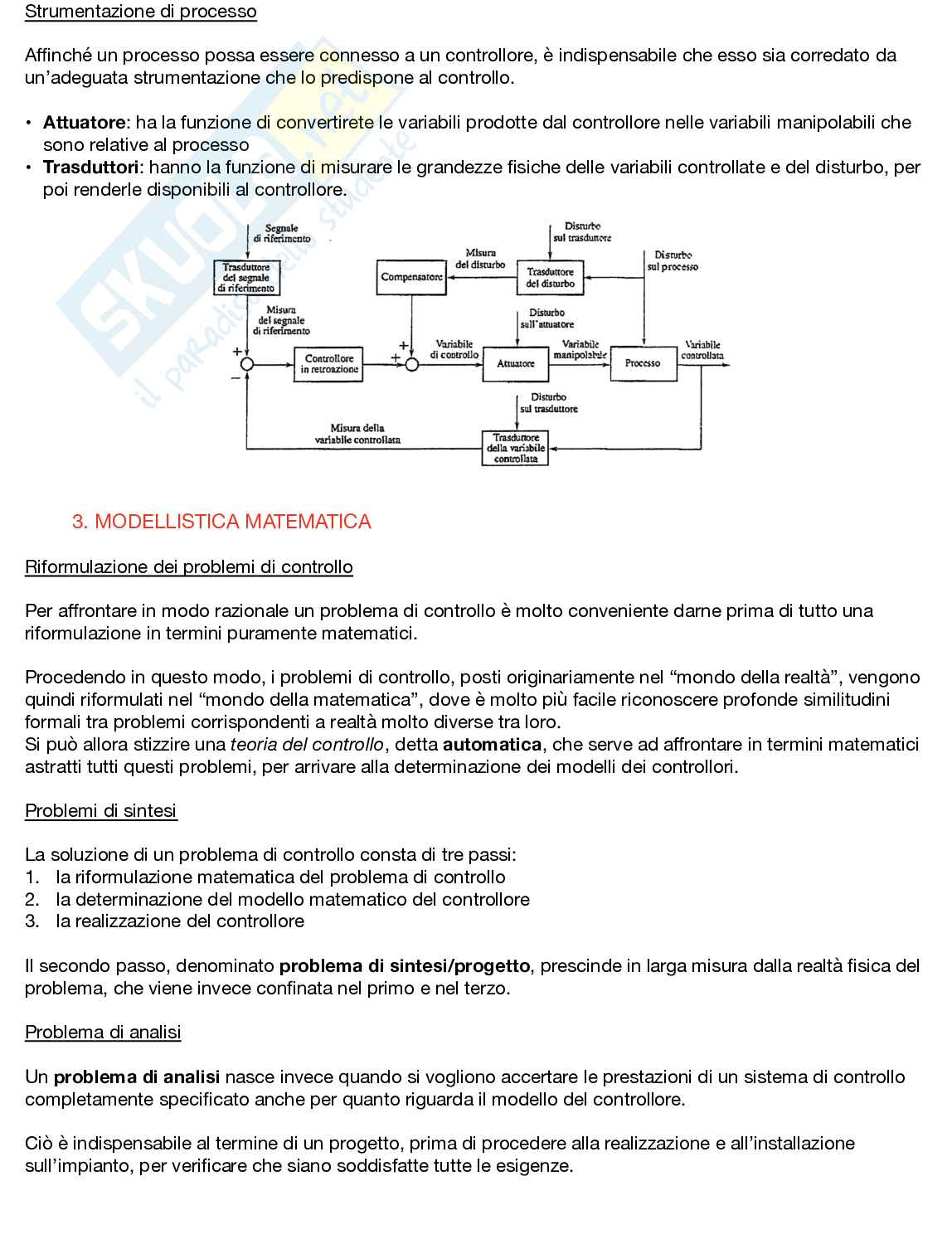 Fondamenti di Automatica Pag. 2