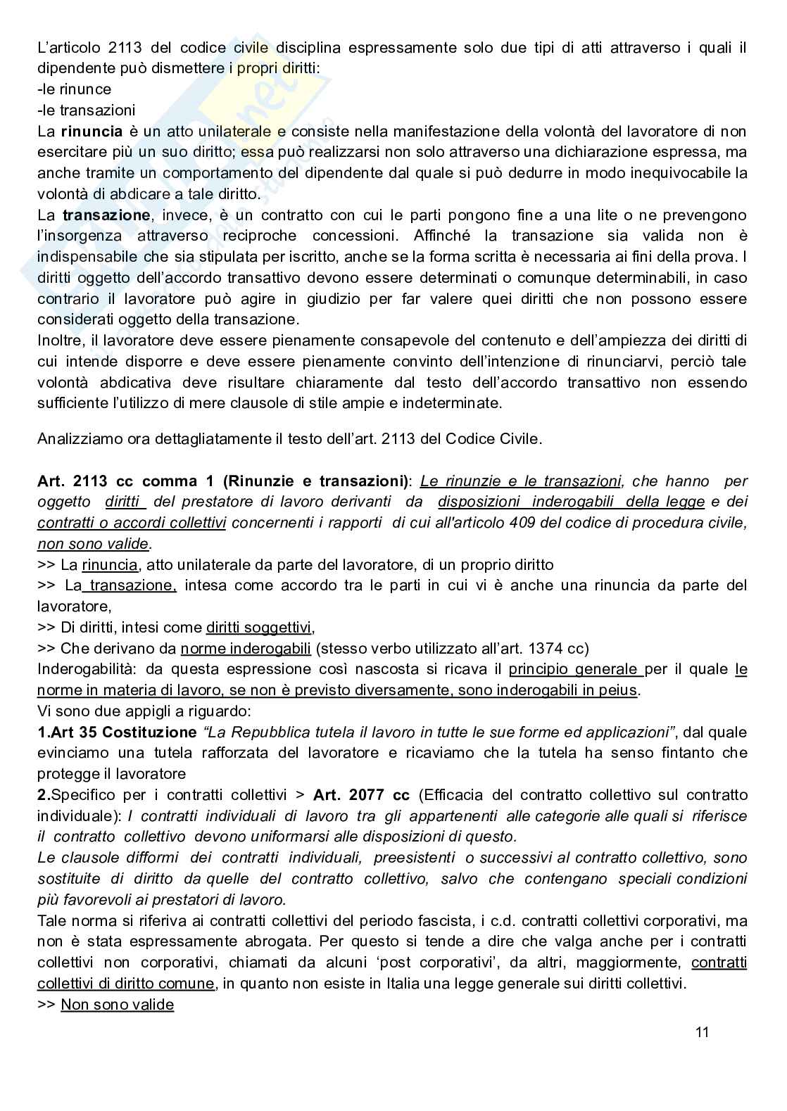 Appunti Diritto del lavoro Pag. 11
