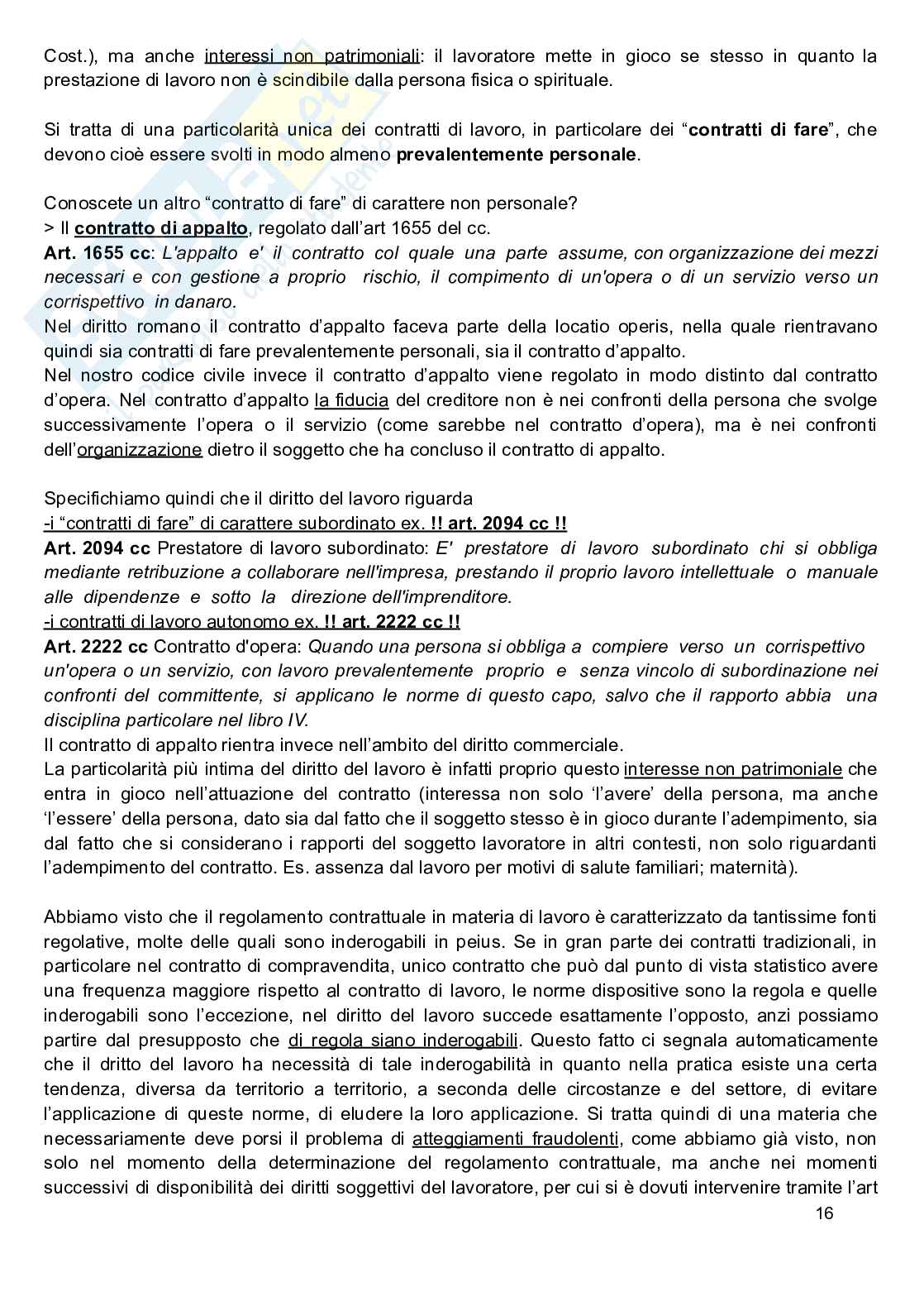 Appunti Diritto del lavoro Pag. 16