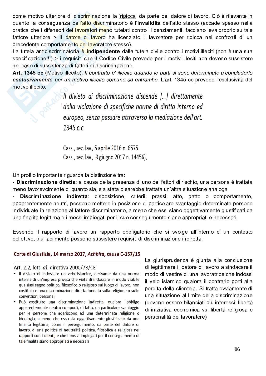 Appunti Diritto del lavoro Pag. 86