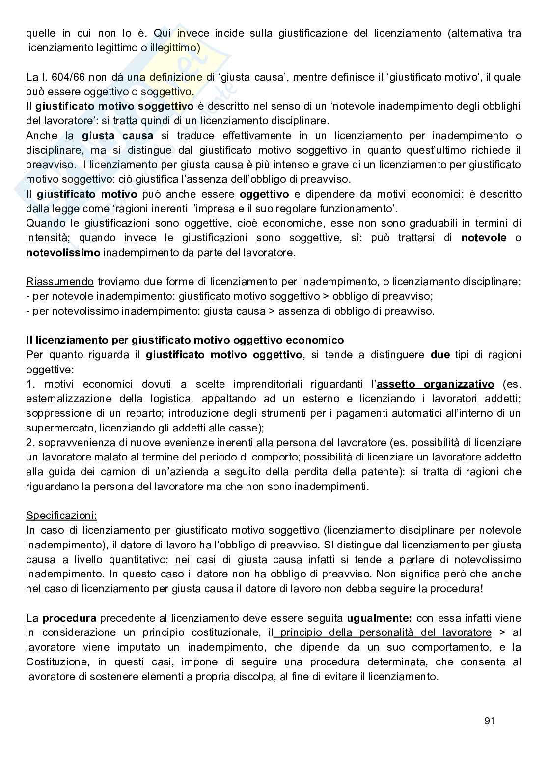 Appunti Diritto del lavoro Pag. 91