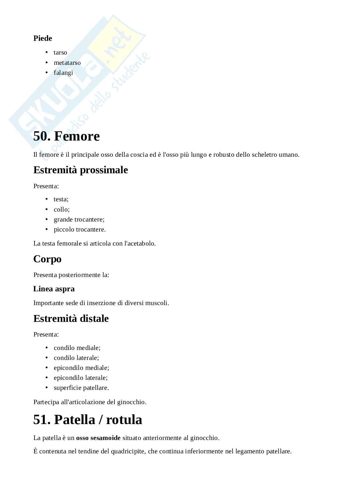Appunti di Anatomia applicata all'attività motoria completi Pag. 21
