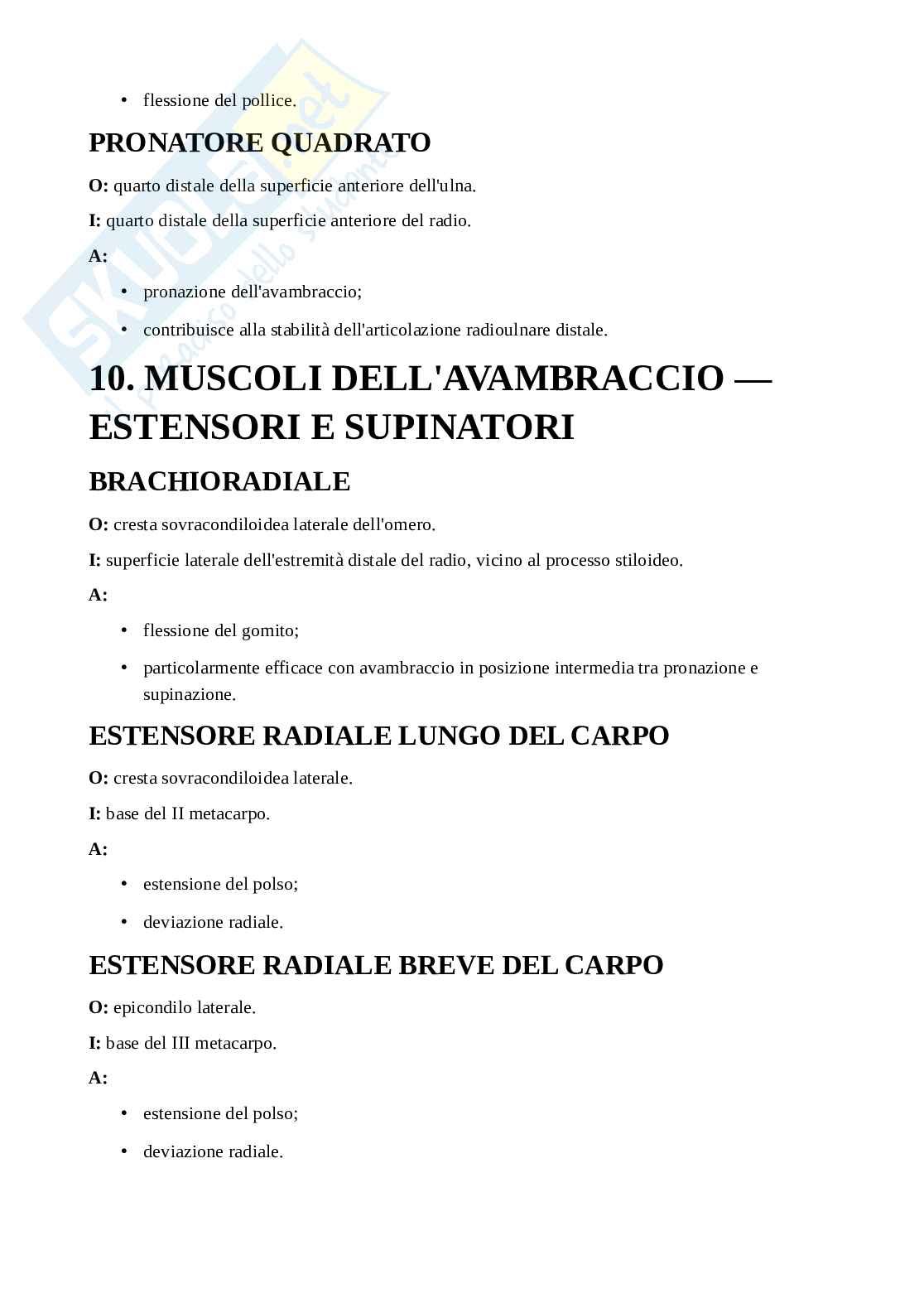 Appunti di Anatomia applicata all'attività motoria completi Pag. 36