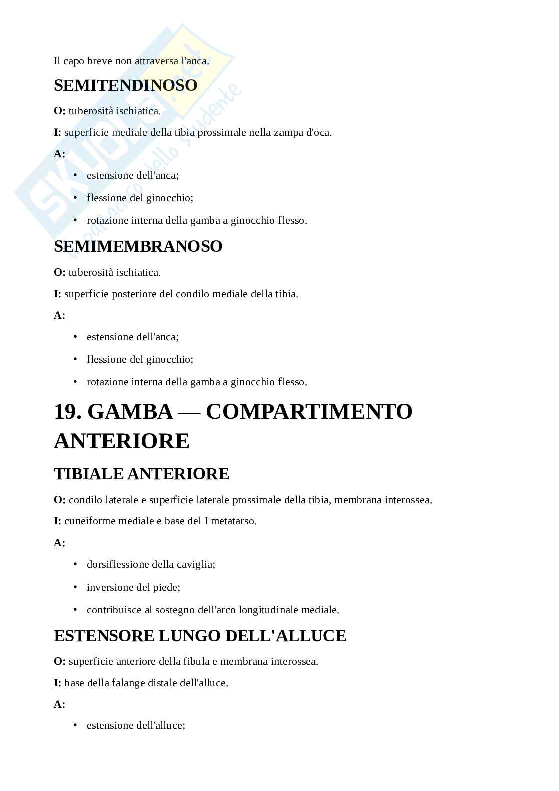 Appunti di Anatomia applicata all'attività motoria completi Pag. 46