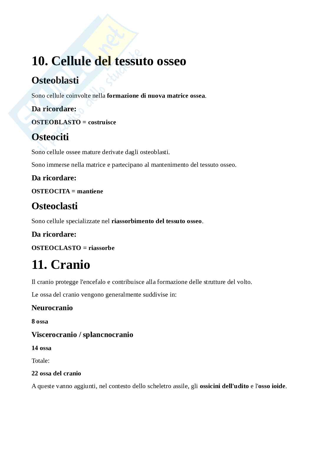 Appunti di Anatomia applicata all'attività motoria completi Pag. 6