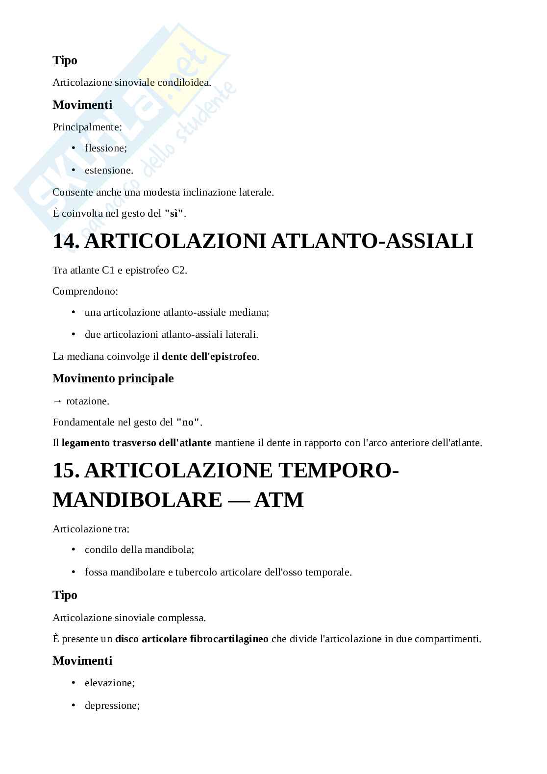 Appunti di Anatomia applicata all'attività motoria completi Pag. 66