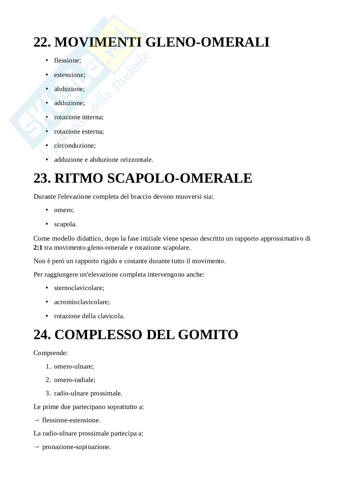 Appunti di Anatomia applicata all'attività motoria completi Pag. 71