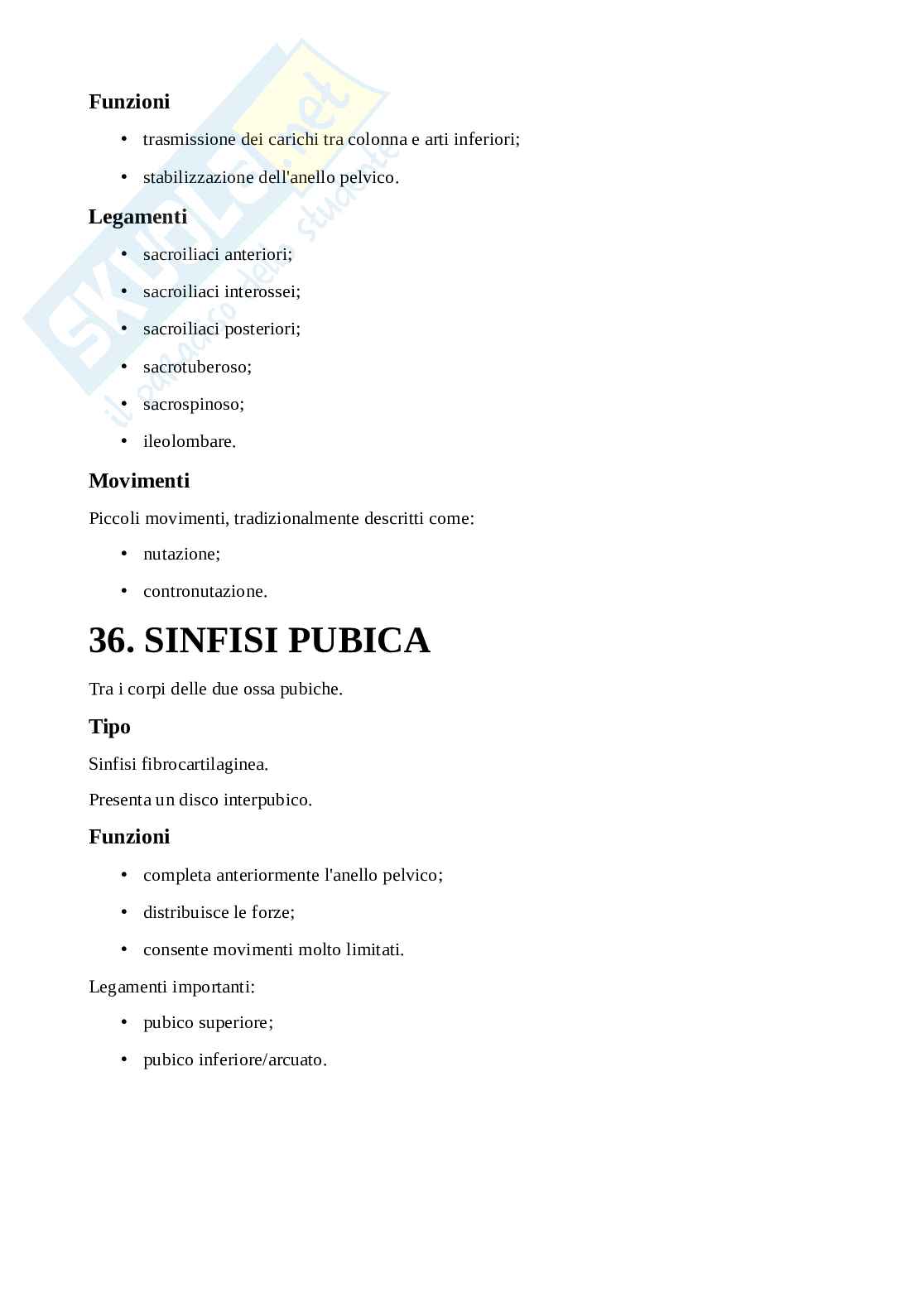 Appunti di Anatomia applicata all'attività motoria completi Pag. 76