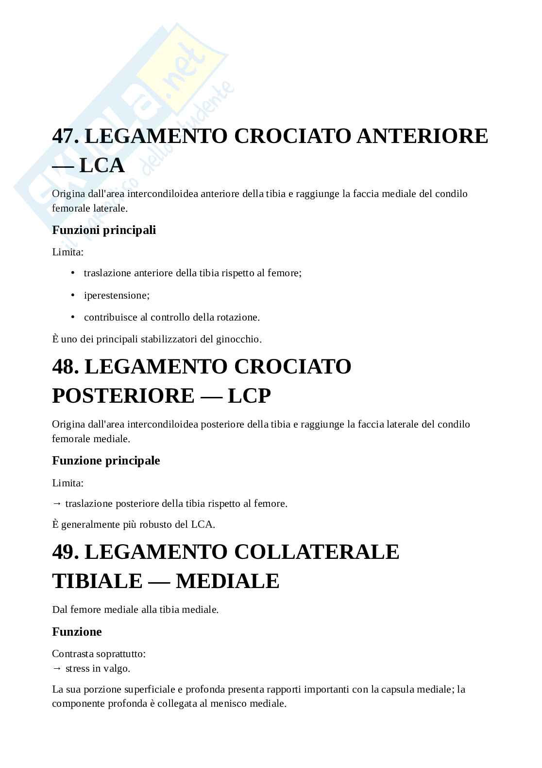 Appunti di Anatomia applicata all'attività motoria completi Pag. 81