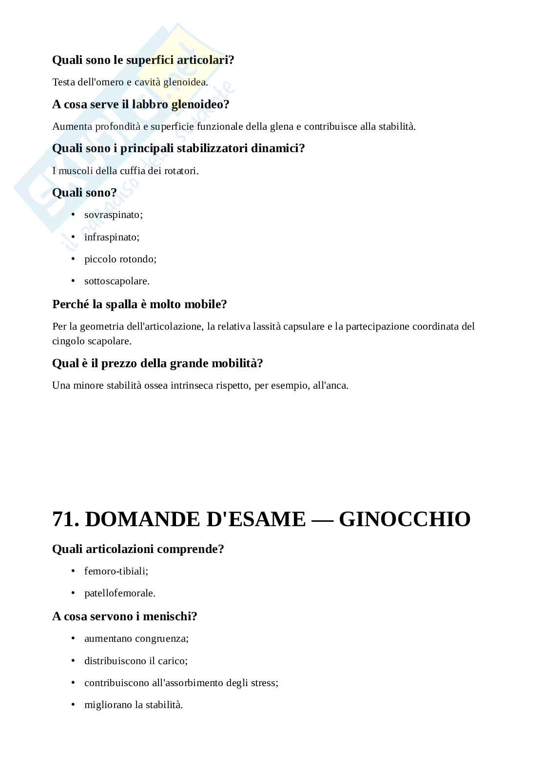 Appunti di Anatomia applicata all'attività motoria completi Pag. 91
