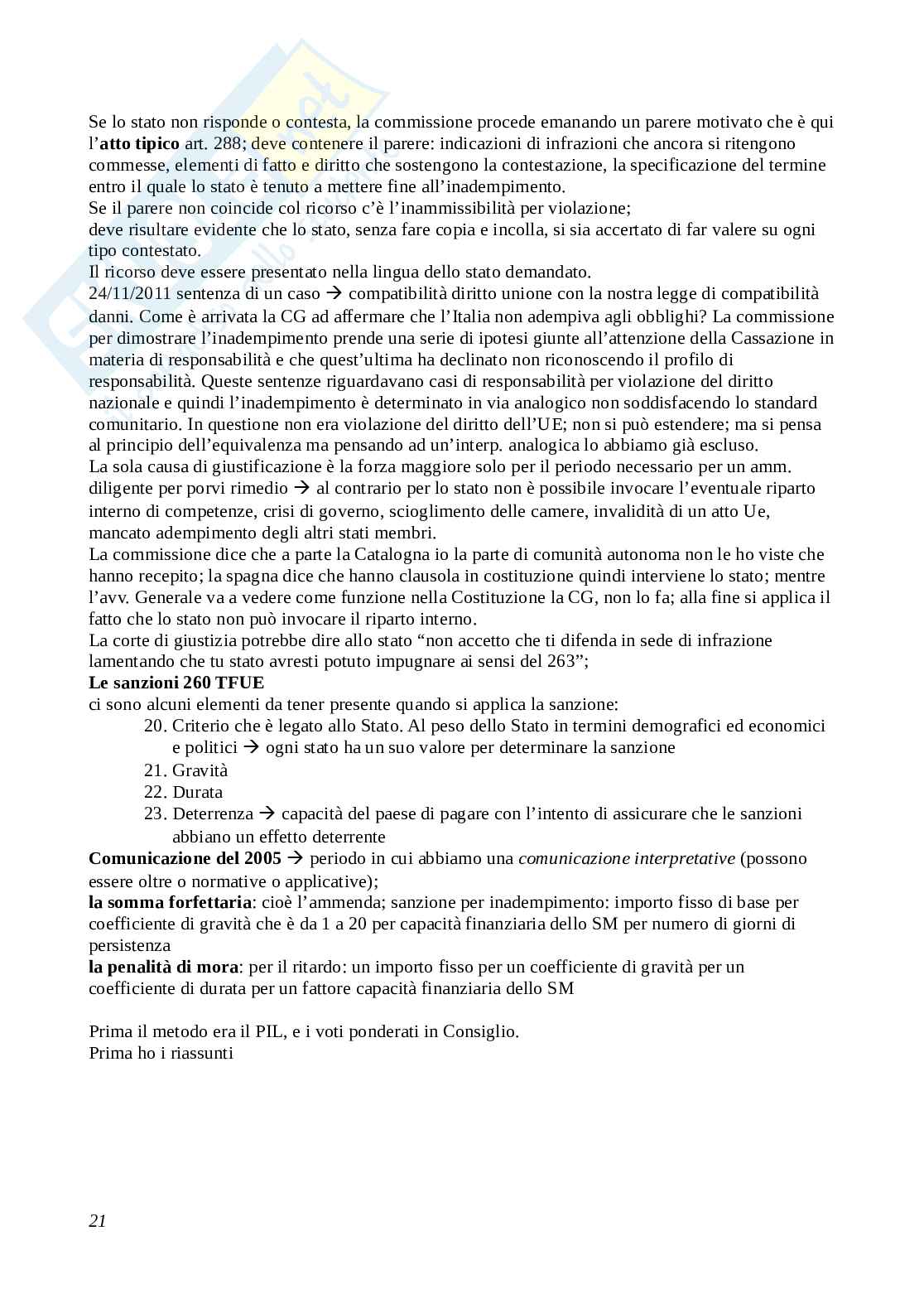 Appunti Diritto dell'Unione Europea Pag. 21