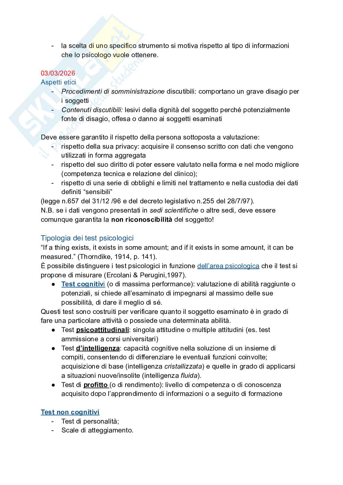 Appunti di Test di personalità Pag. 6