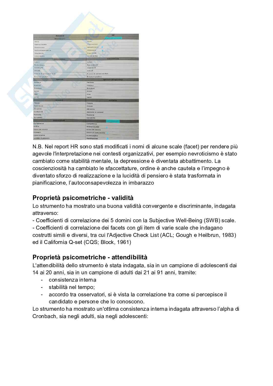 Appunti di Test di personalità Pag. 91