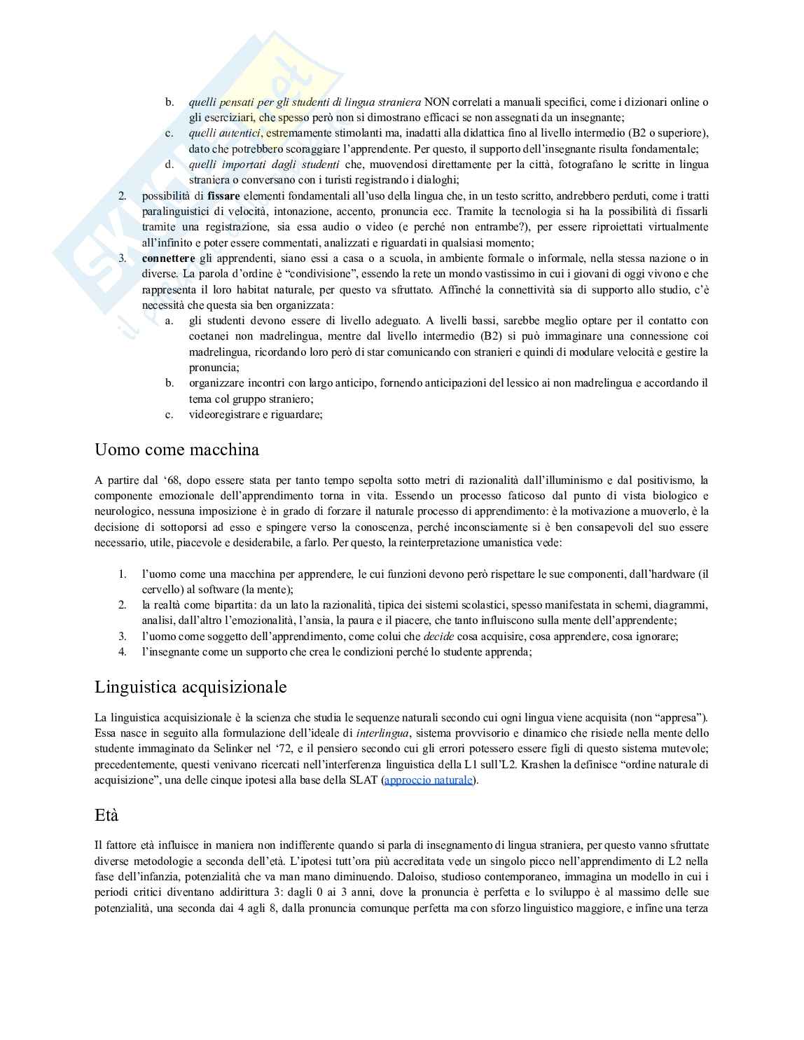 Didattica delle lingue moderne Pag. 11
