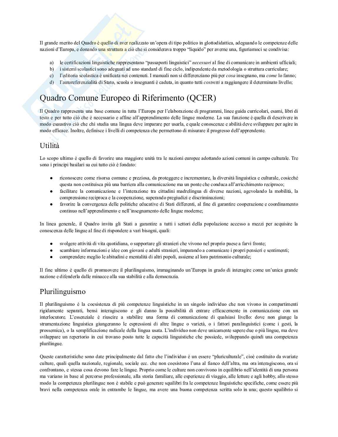 Didattica delle lingue moderne Pag. 6