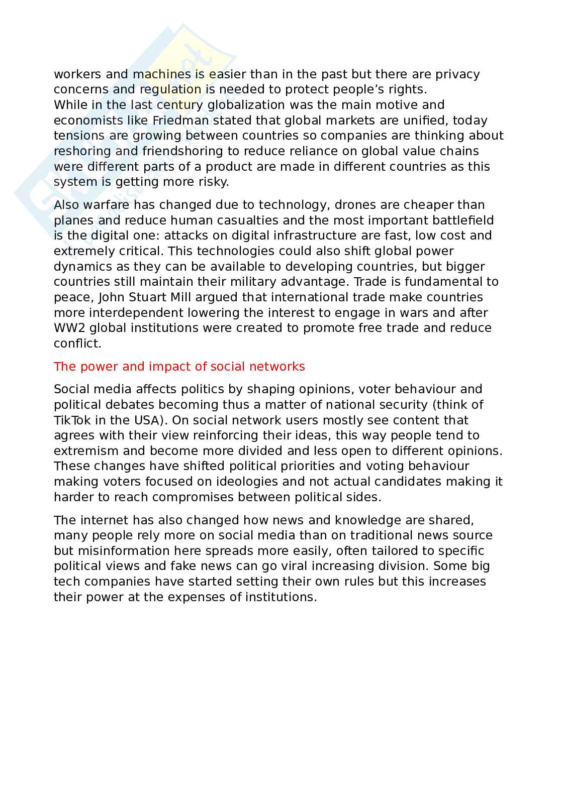 Technological change and the economy Pag. 21