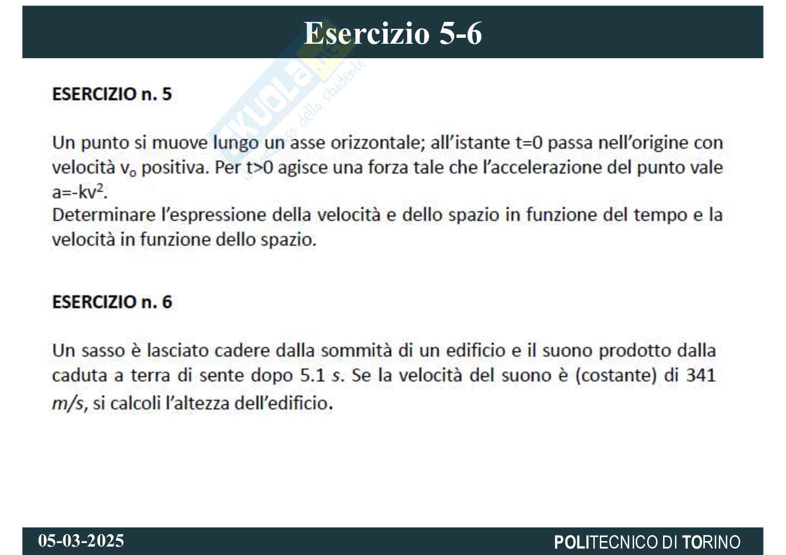 Esercizi Pag. 6