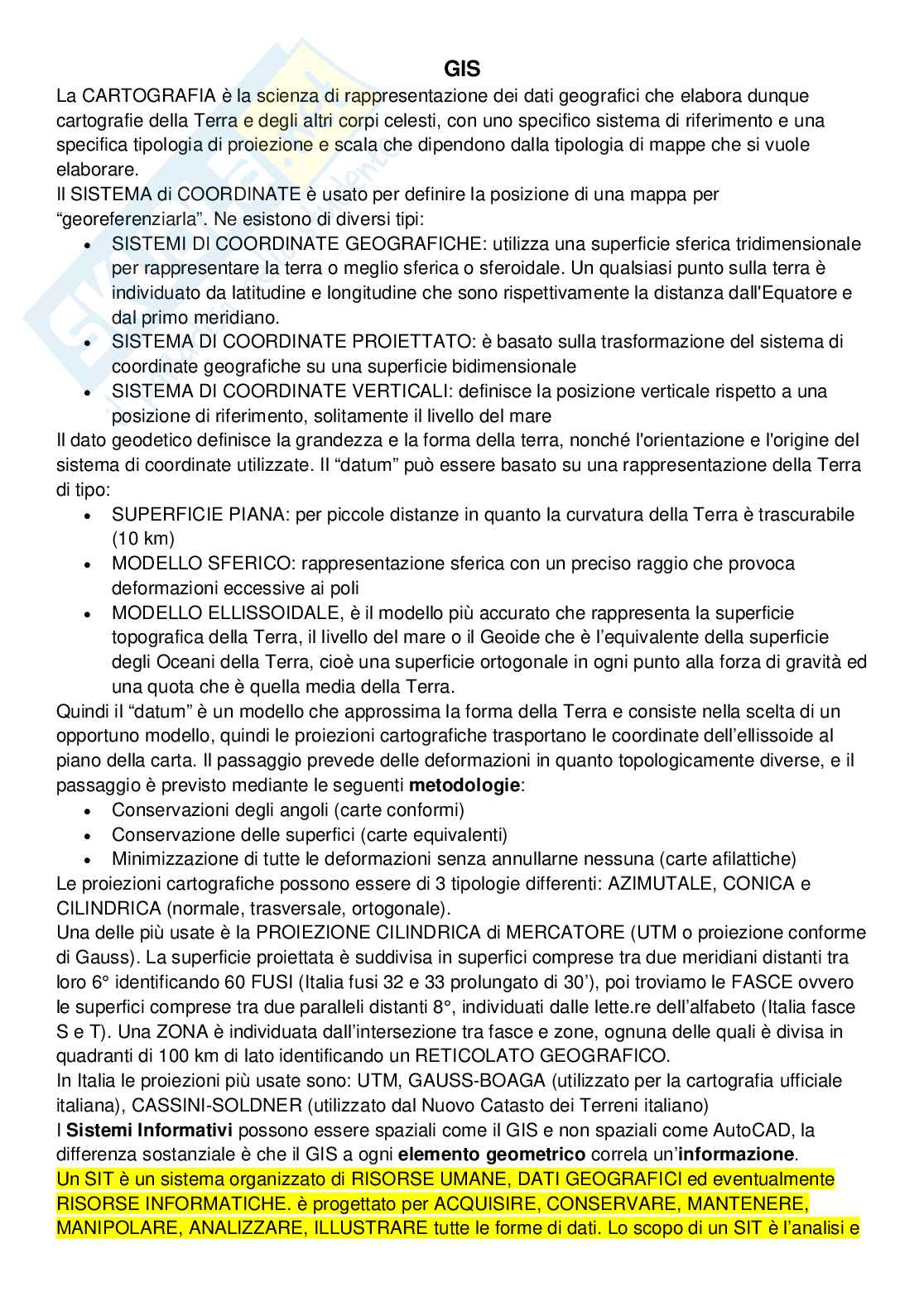 Ingegneria del territorio Pag. 1