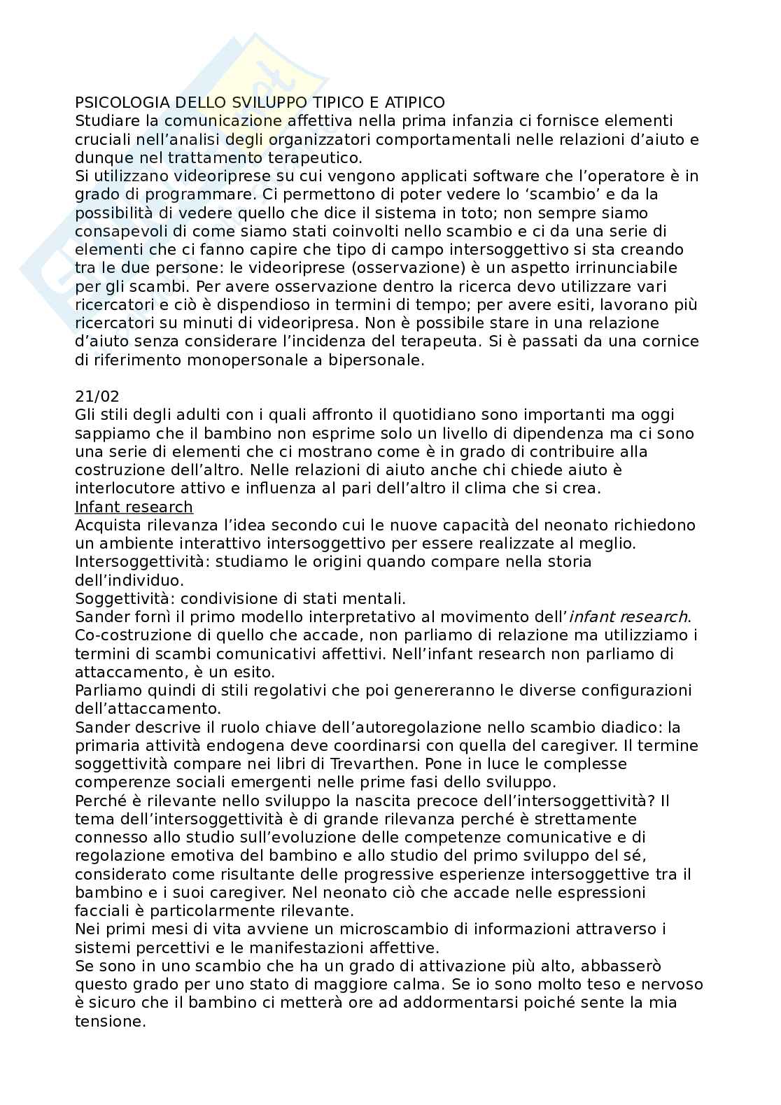 Sviluppo tipico e atipico Pag. 1
