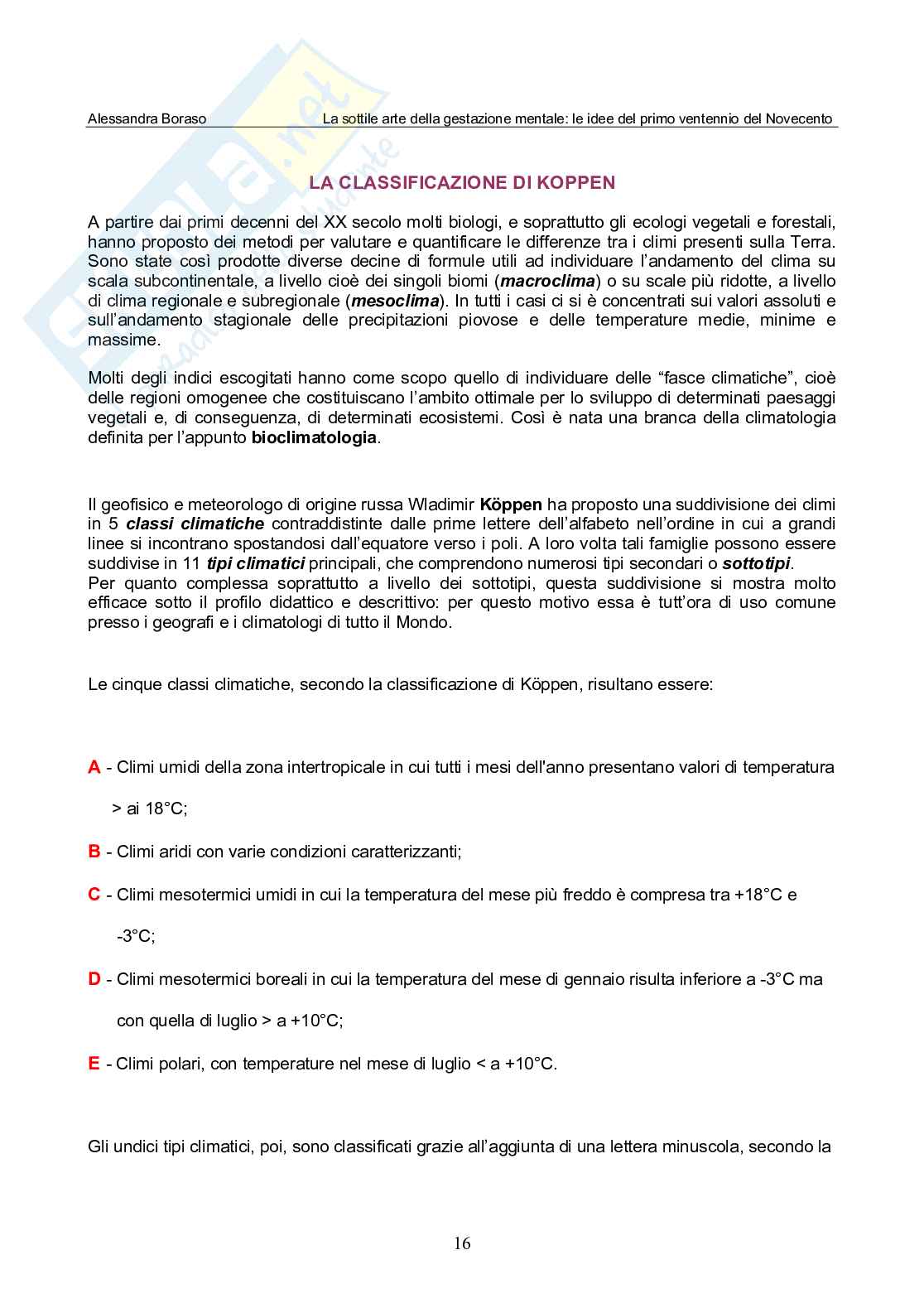 La sottile arte della gestazione mentale: le idee del primo ventennio del Novecento Pag. 16