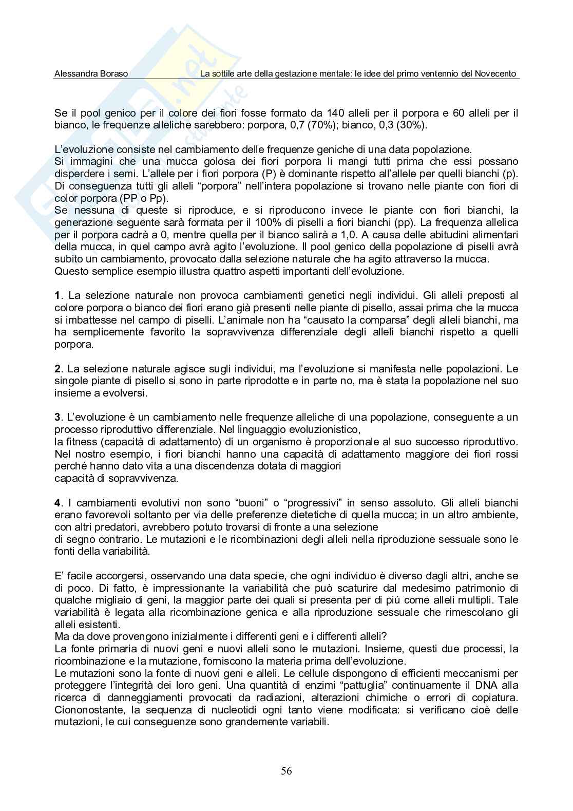 La sottile arte della gestazione mentale: le idee del primo ventennio del Novecento Pag. 56