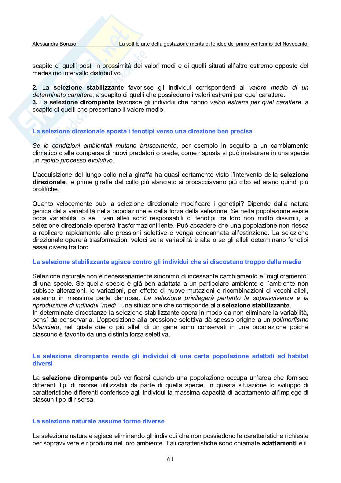 La sottile arte della gestazione mentale: le idee del primo ventennio del Novecento Pag. 61