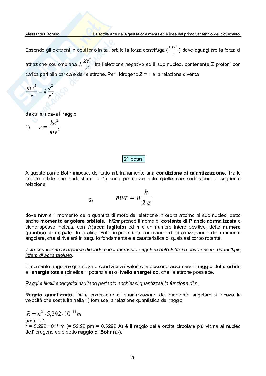 La sottile arte della gestazione mentale: le idee del primo ventennio del Novecento Pag. 76